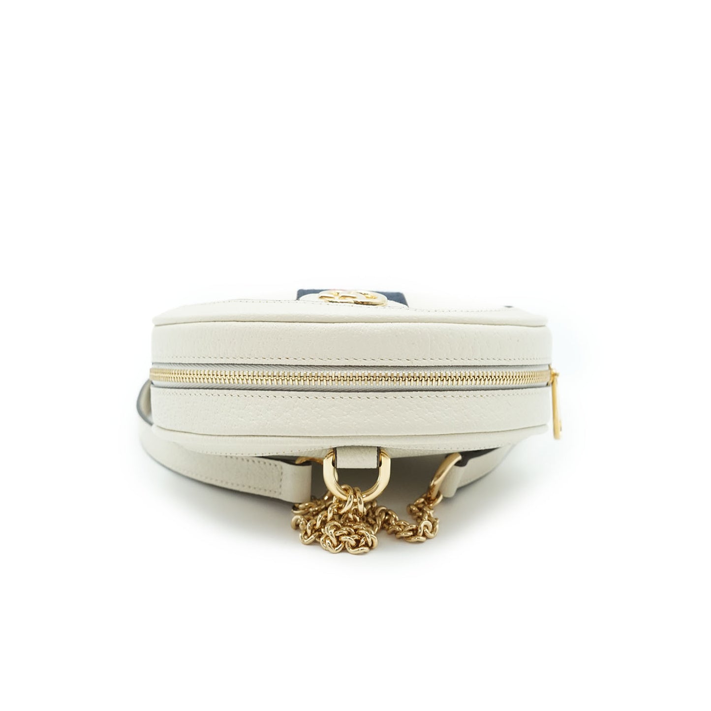 Ophidia GG White Mini Supreme Rounded Backpack