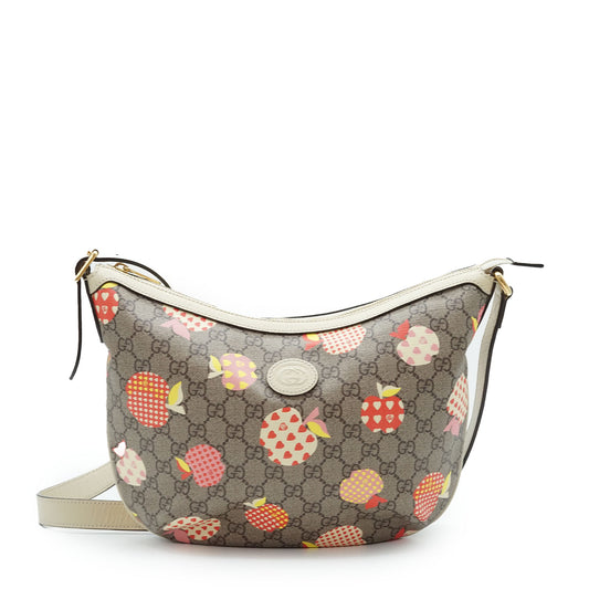 Gucci GG Monogram Apple Motif Shoulder Bag