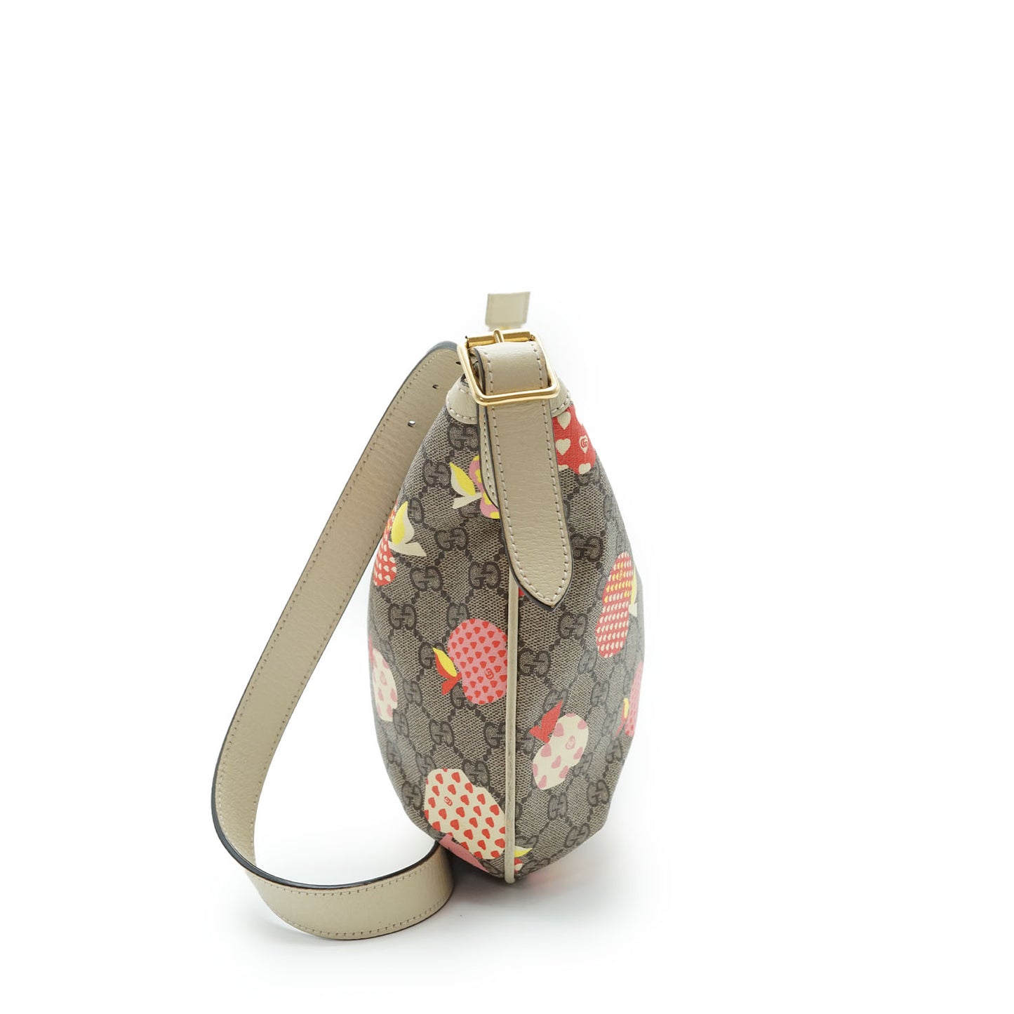 Gucci GG Monogram Apple Motif Shoulder Bag