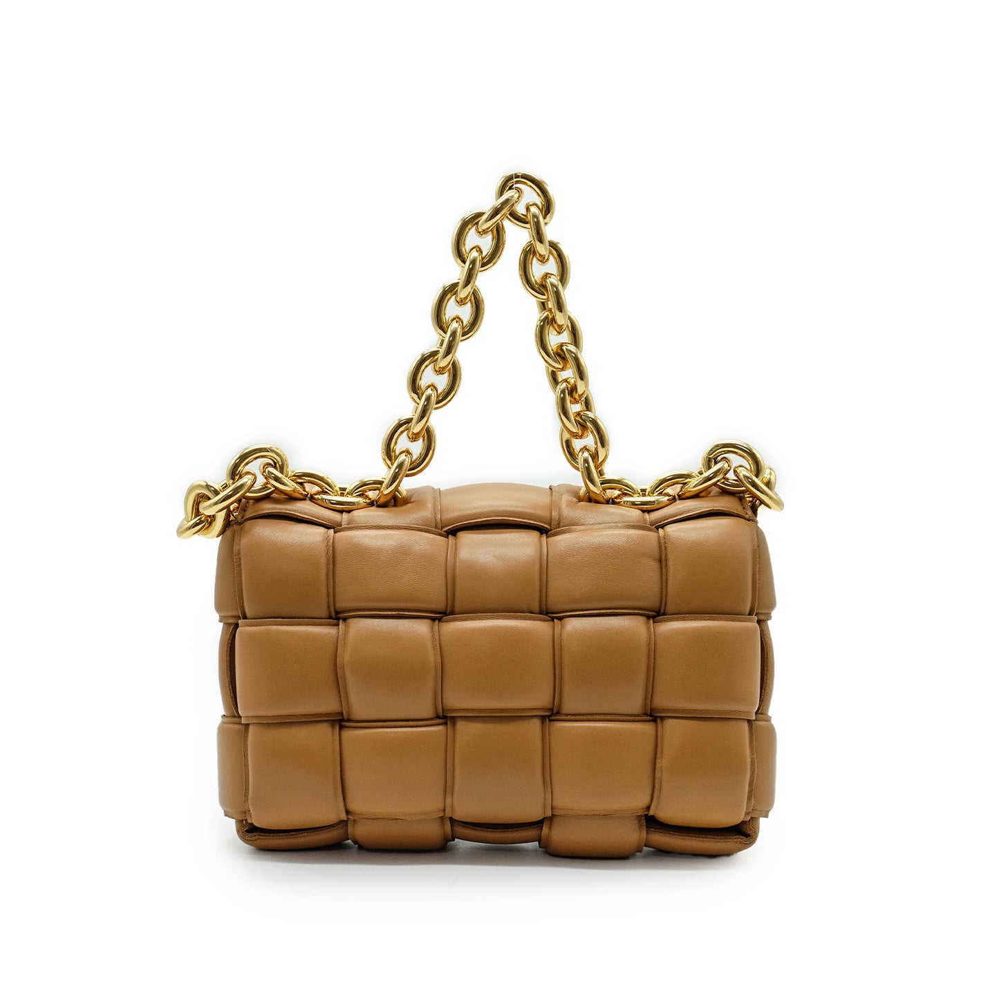 Padded Cassette Chain Shoulder Bag