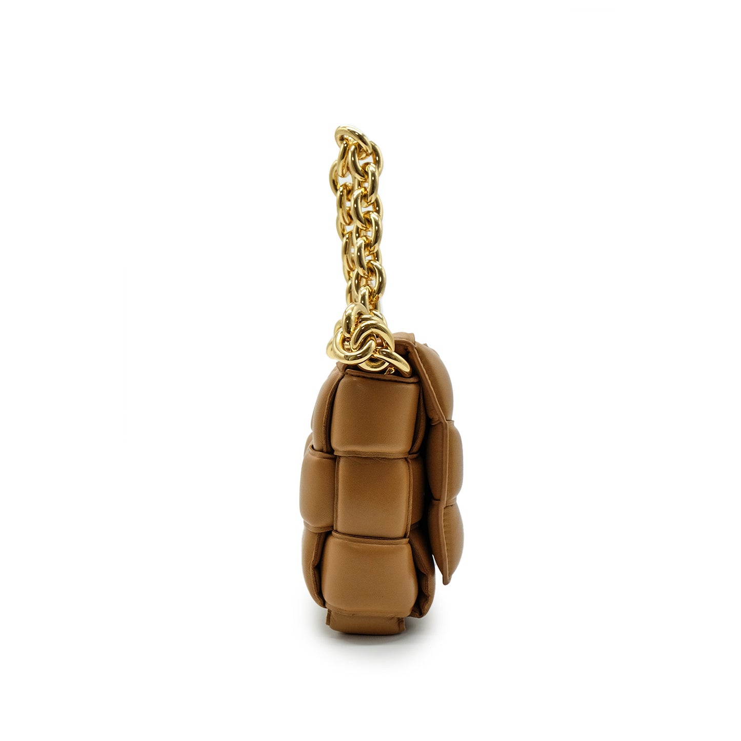 Padded Cassette Chain Shoulder Bag