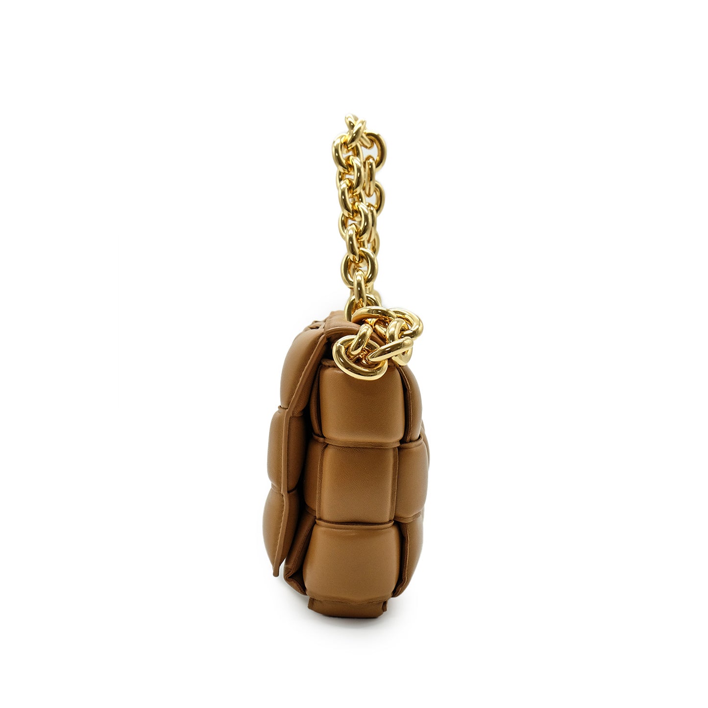 Padded Cassette Chain Shoulder Bag