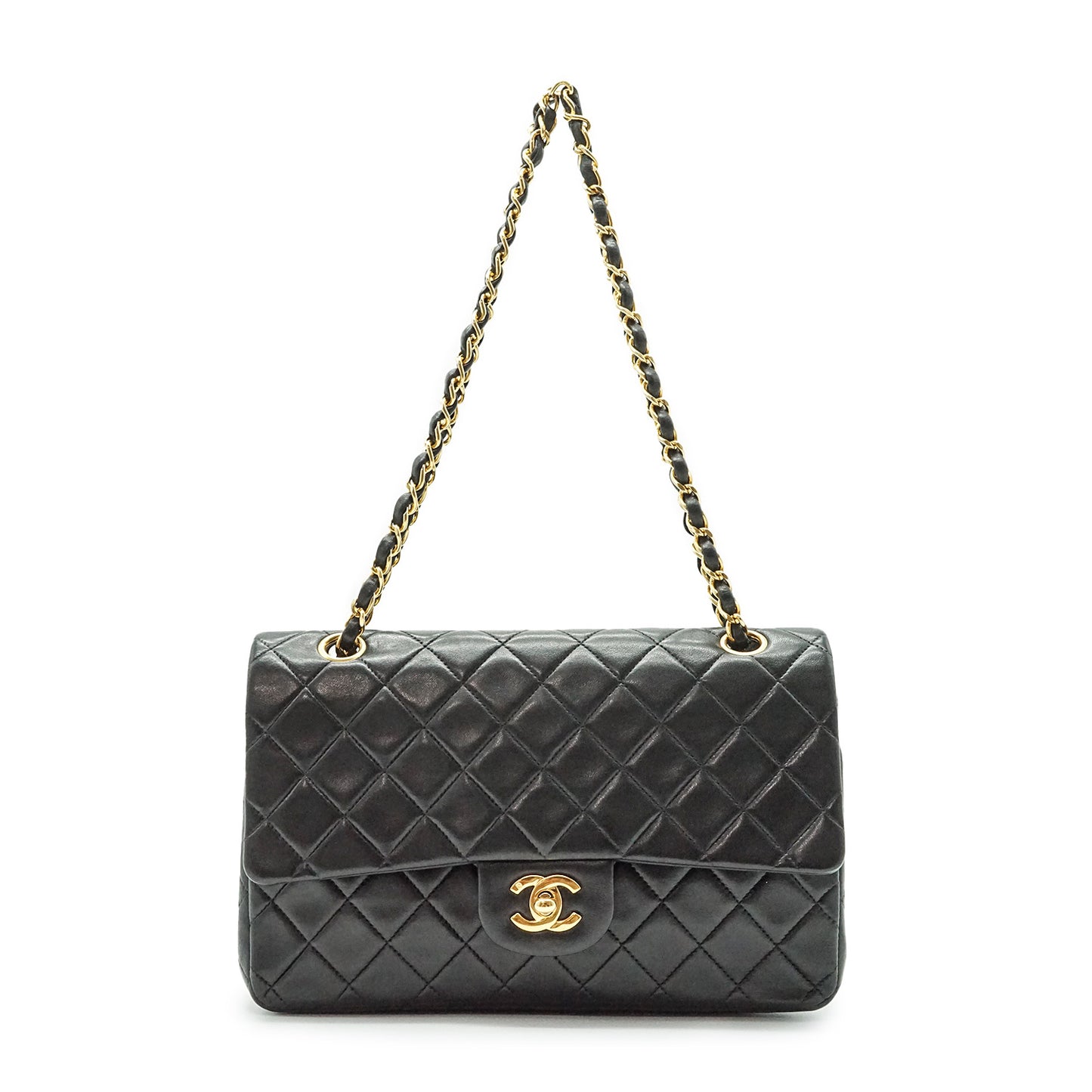 Matelasse Double Flap 25cm Chain Shoulder