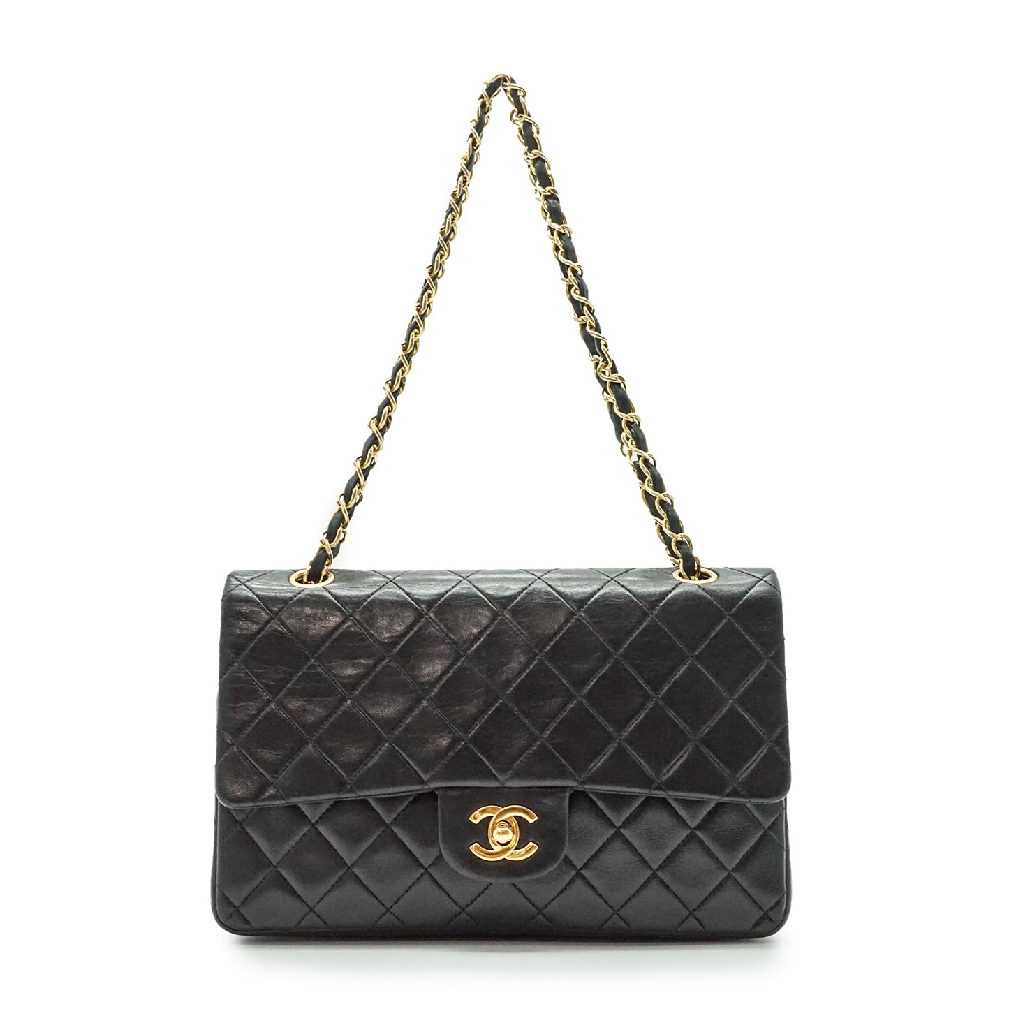 Matelasse Double Flap 25cm Chain Shoulder