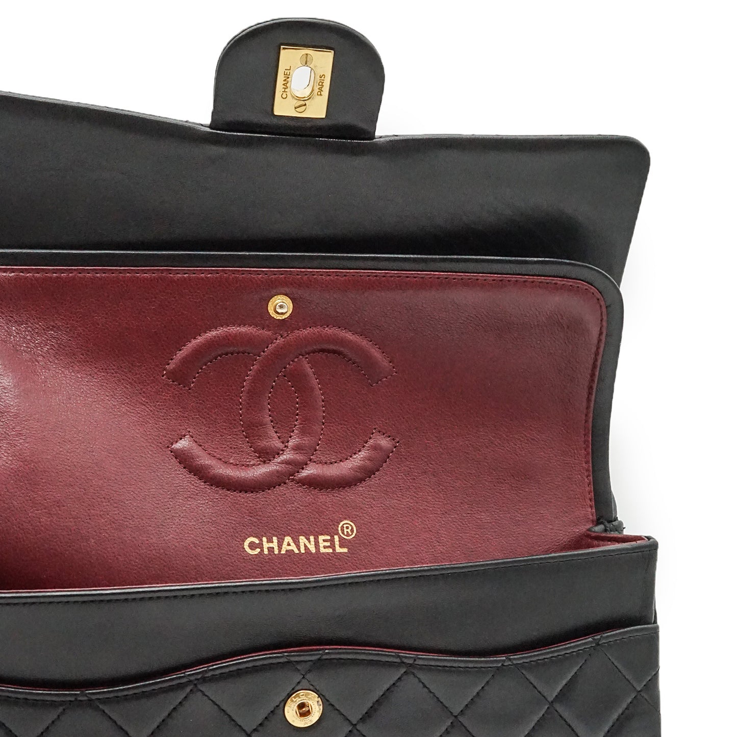 Matelasse Double Flap 25cm Chain Shoulder