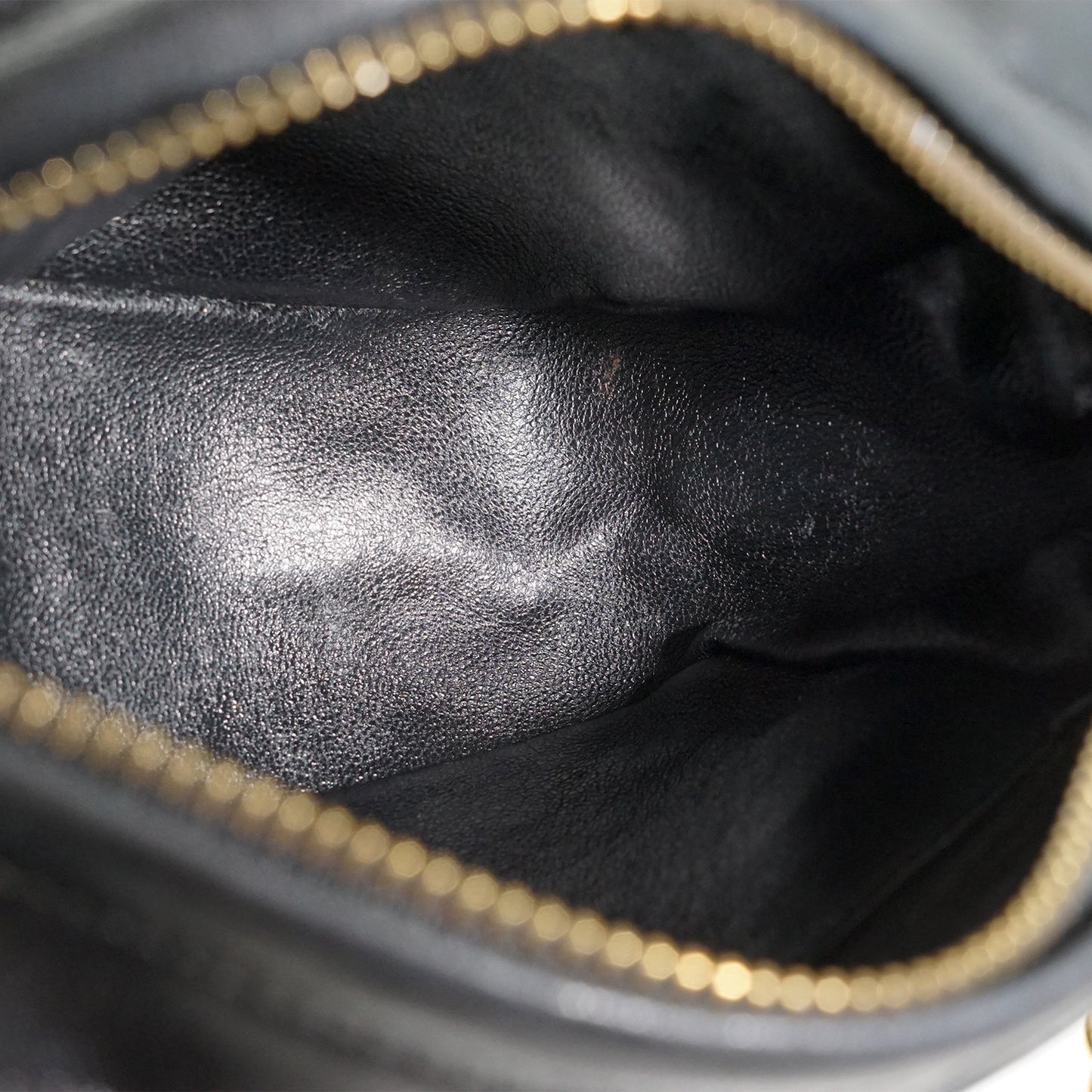 Vintage Diamond CC Camera Bag Quilted Leather