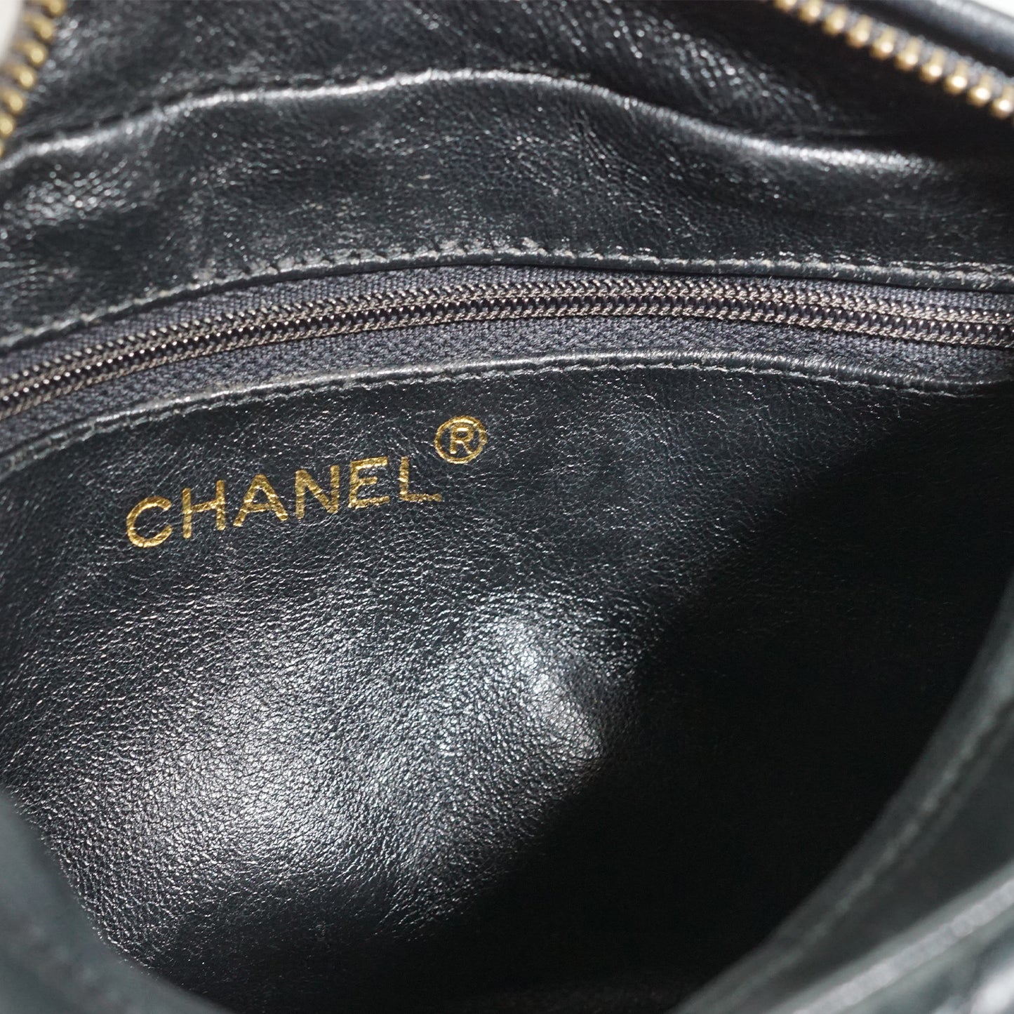 Vintage Diamond CC Camera Bag Quilted Leather
