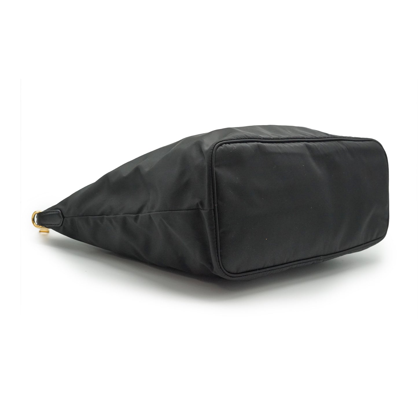 Tessuto Nylon + Saffin Leather tote bag