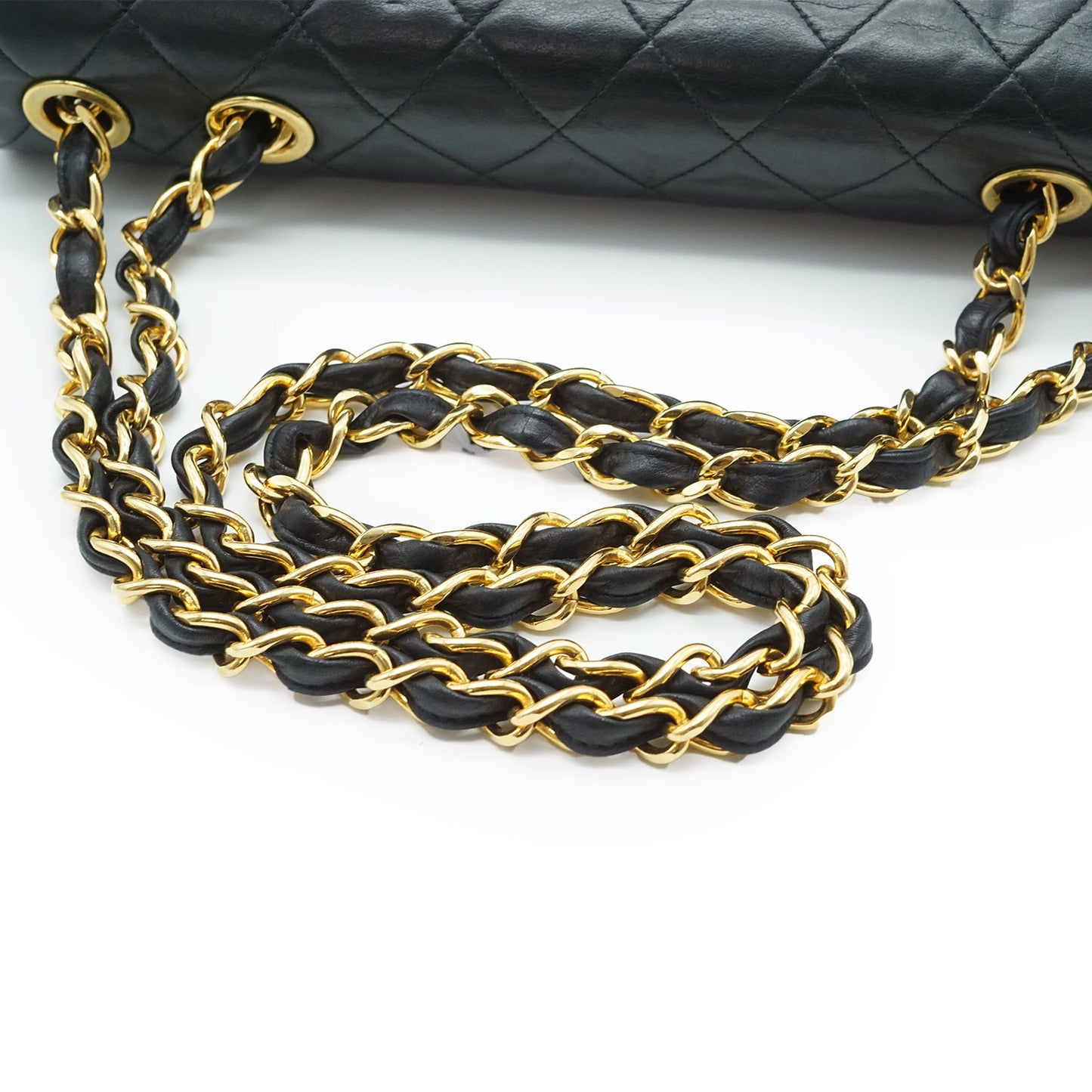 Maxi Jumbo Matelasse 34 Lambskin Chain Single Flap Shoulder Bag
