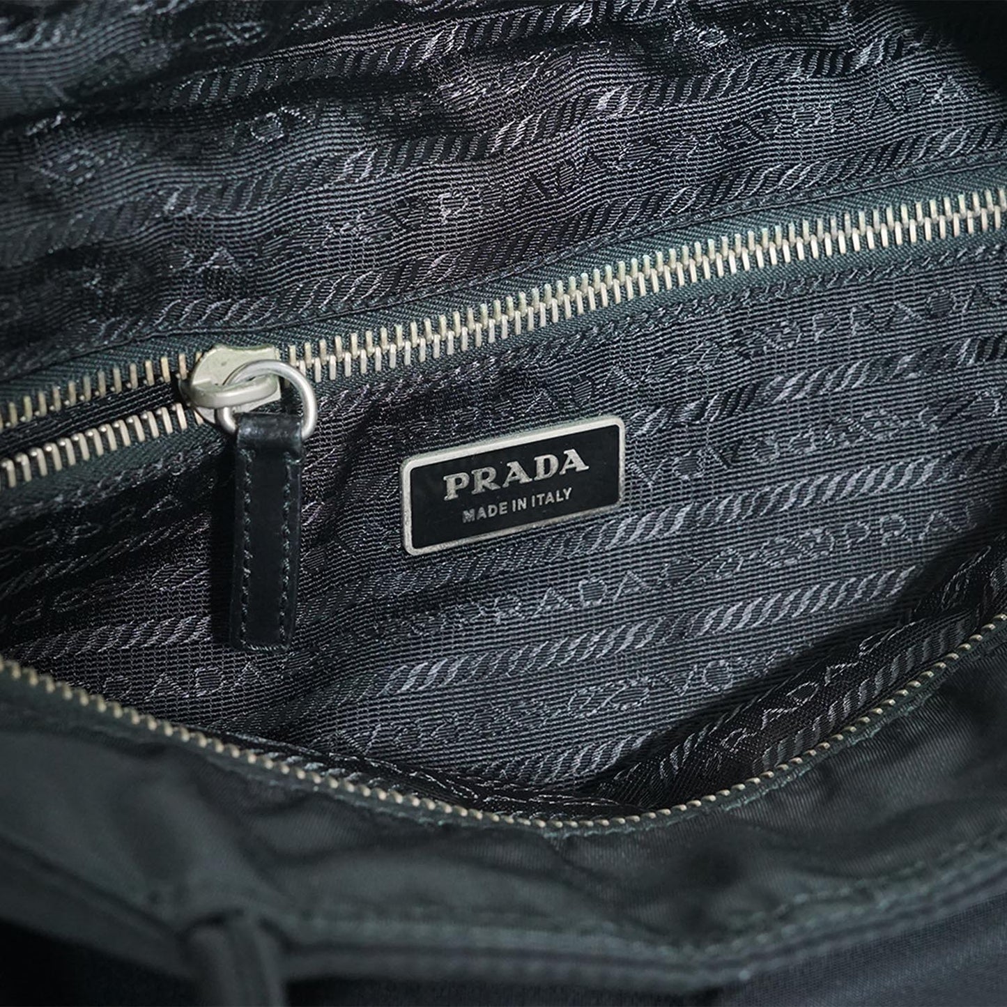 Nylon Leather Tote Bag