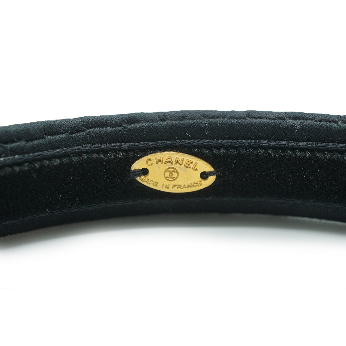 Black Velvet Gold CC Mark Headband