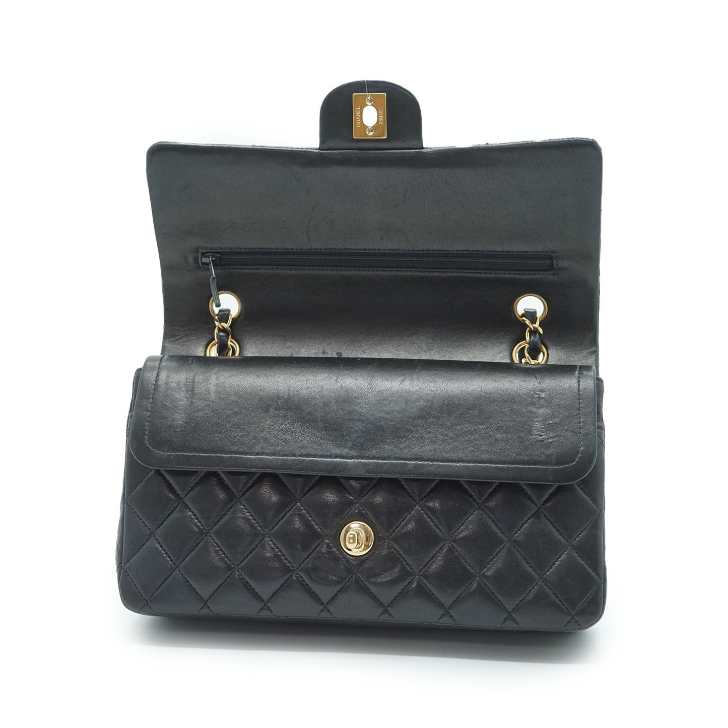 Matelasse Double Flap 25cm Chain Shoulder