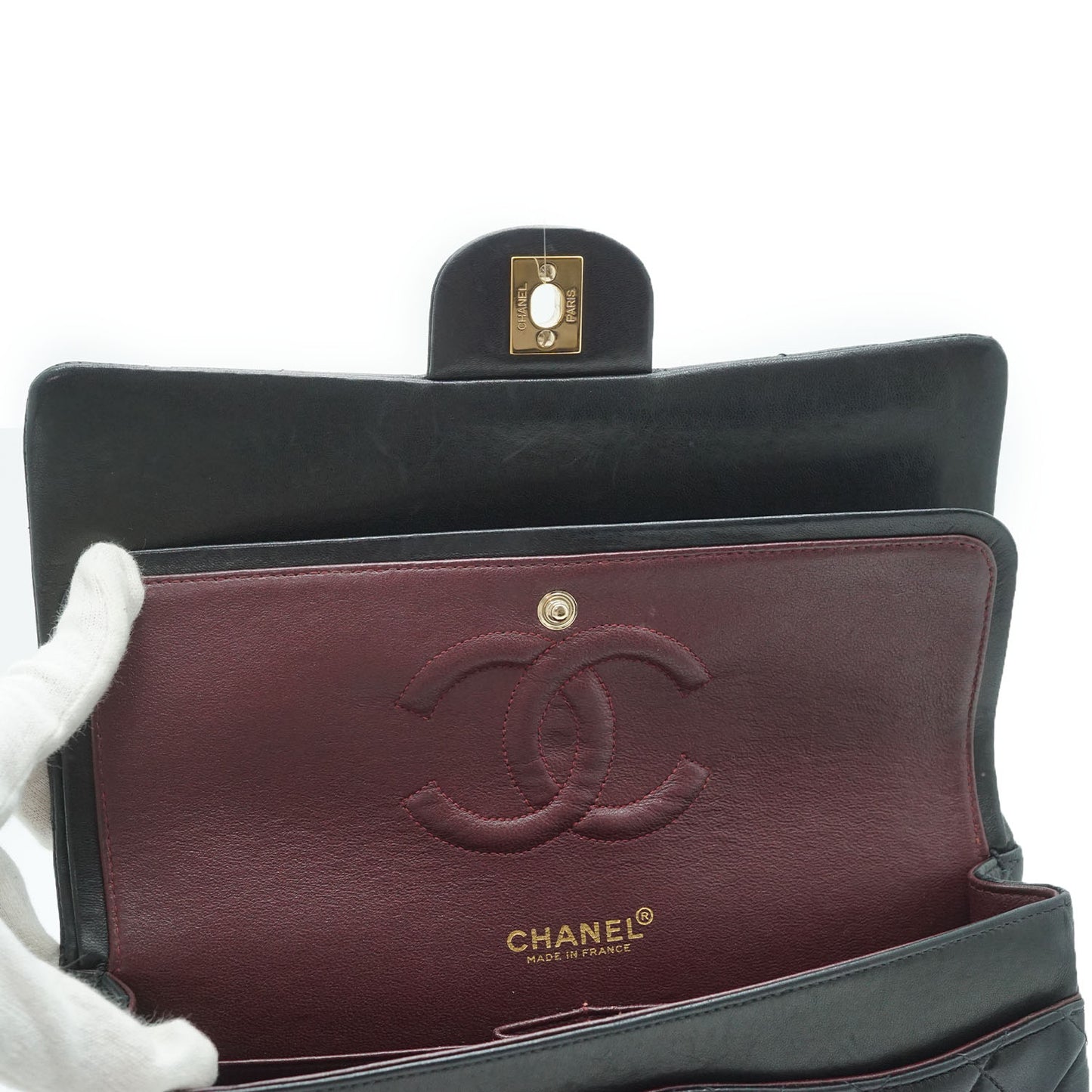 Matelasse Double Flap 25cm Chain Shoulder