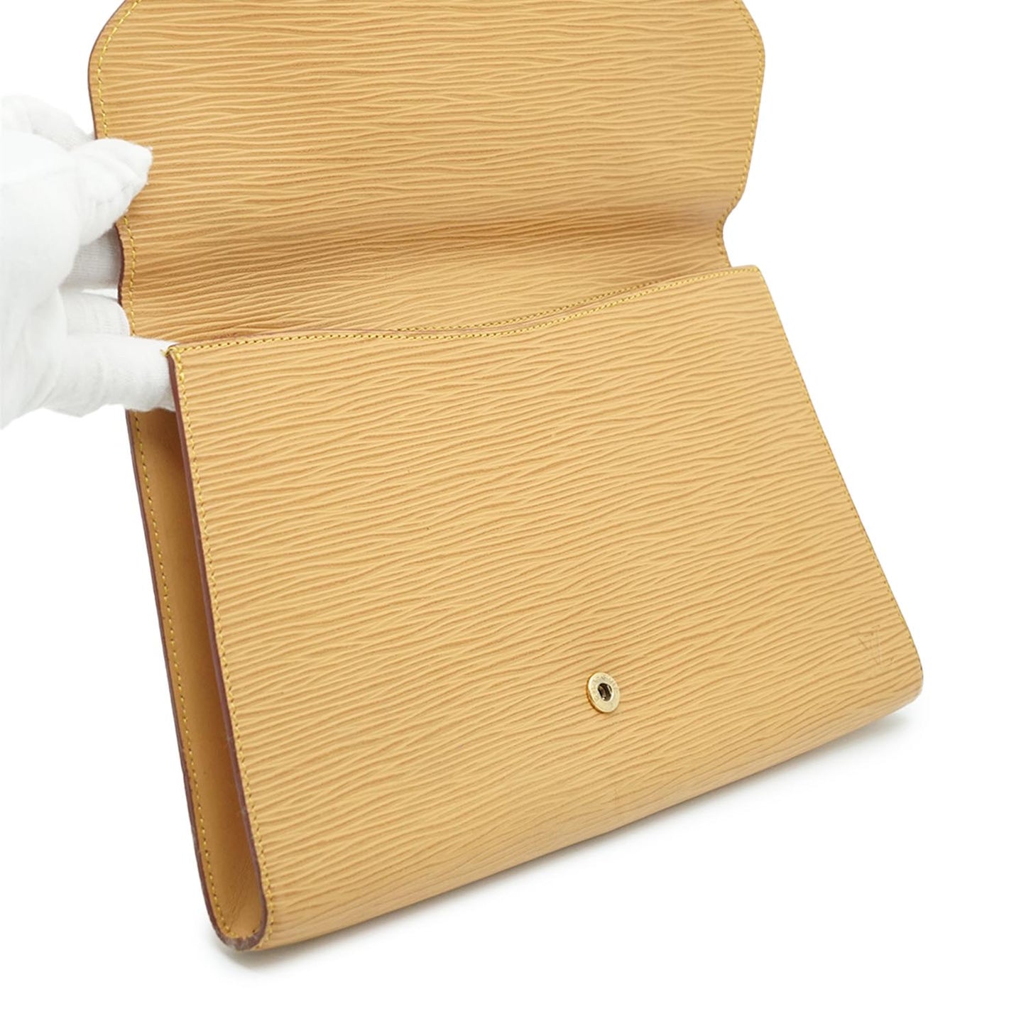 Epi Beige Art Deco Clutch