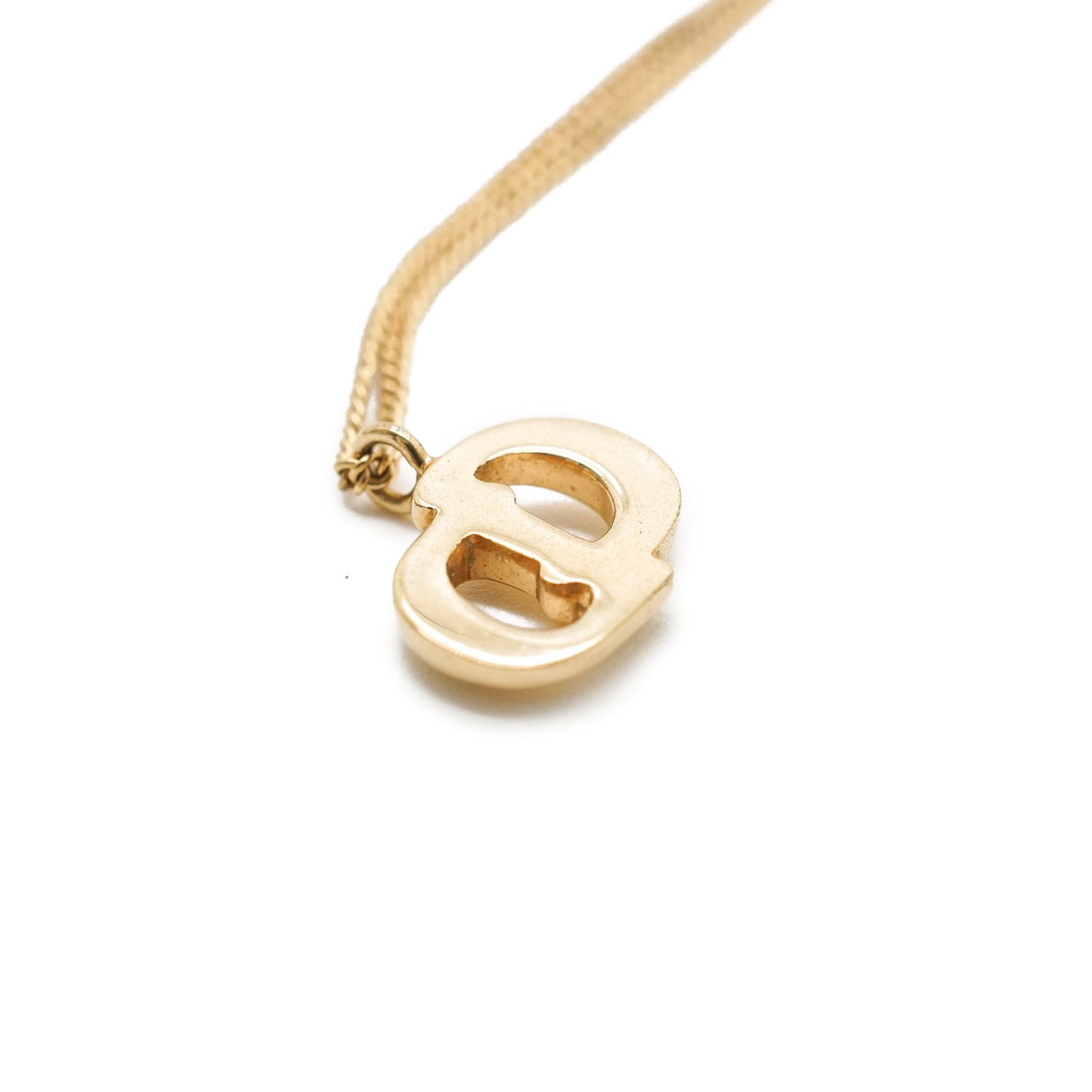 CD Logo Gold Necklace