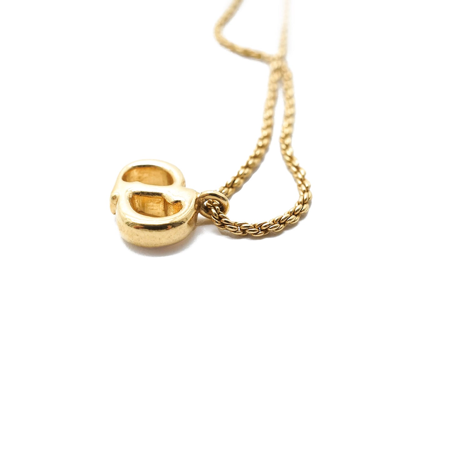 CD Logo Gold Necklace