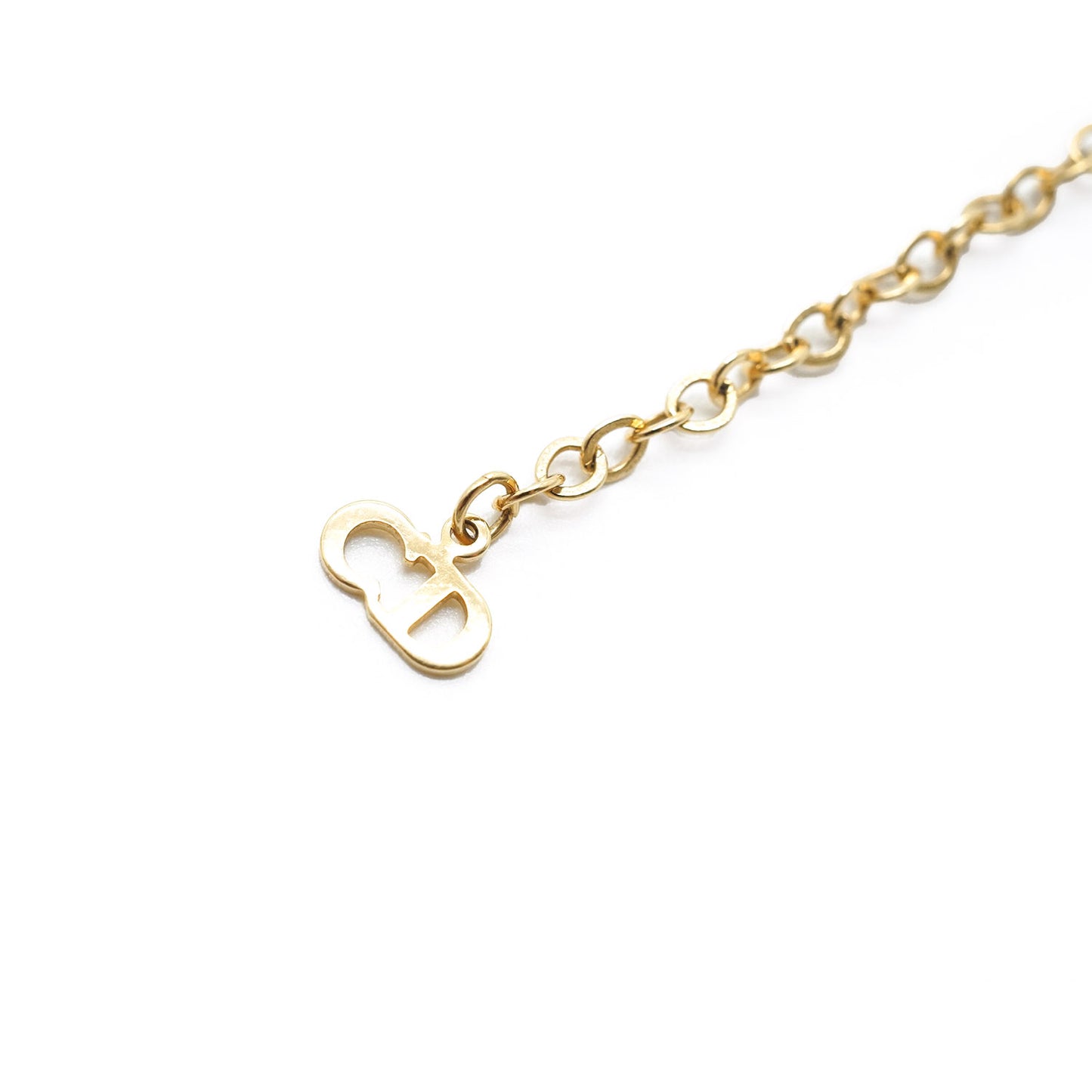 CD Logo Gold Necklace