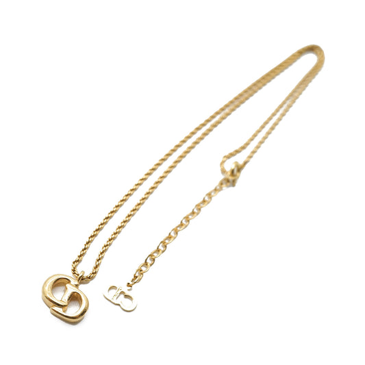 CD Logo Gold Necklace