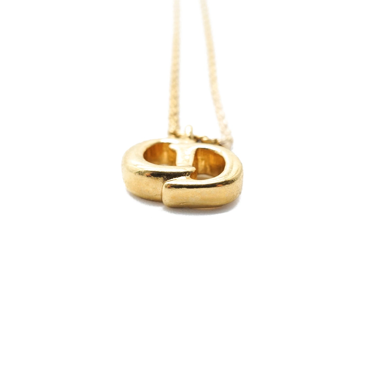CD Logo Gold Necklace