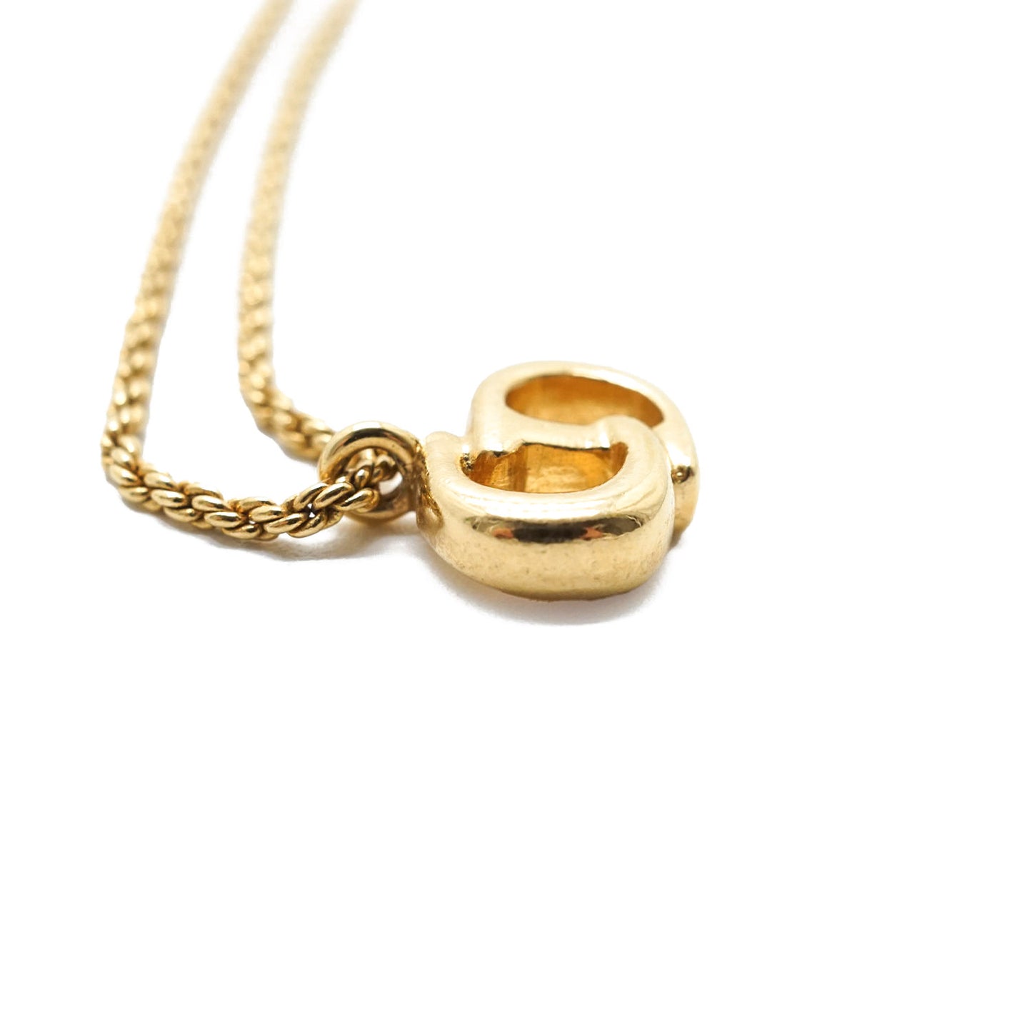 CD Logo Gold Necklace