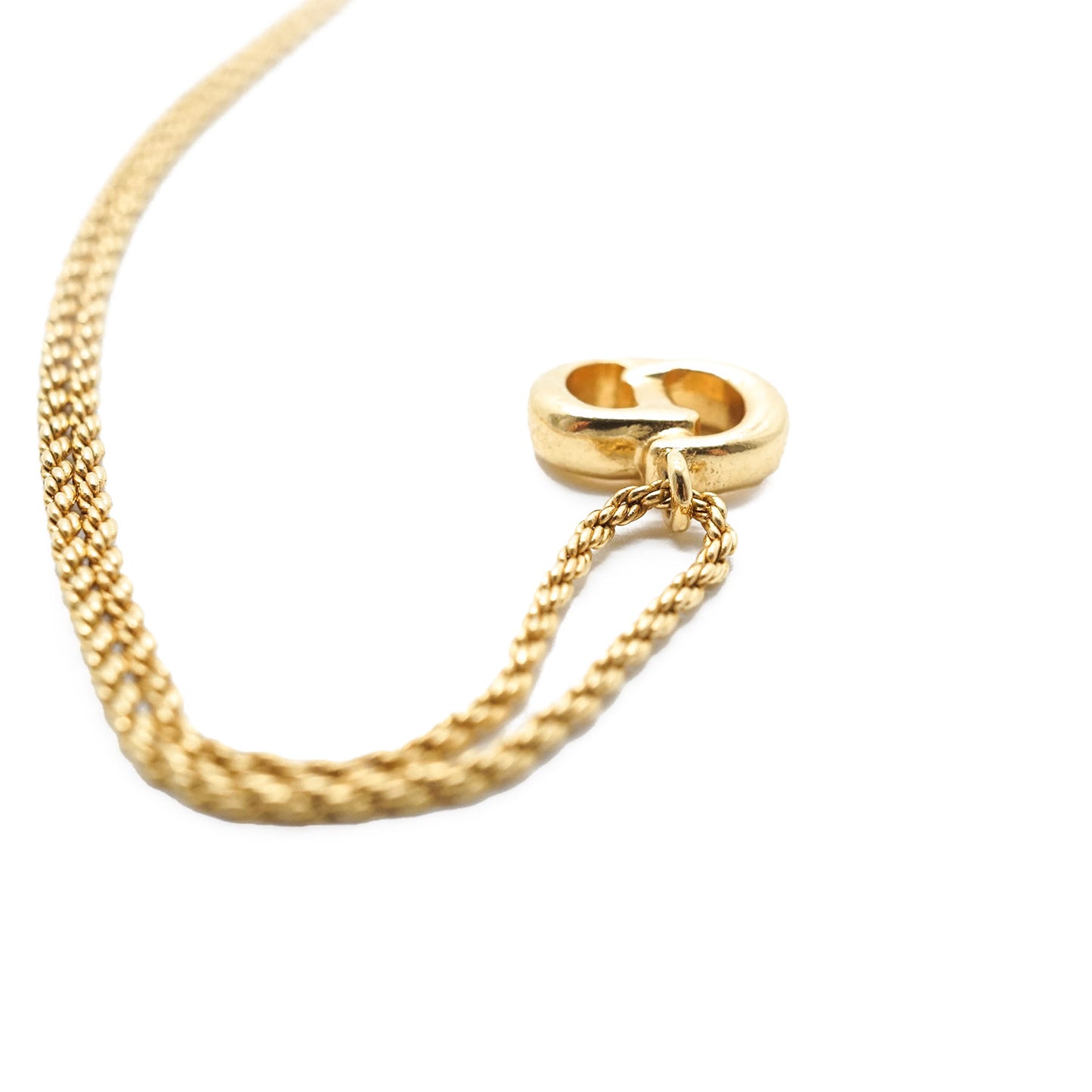CD Logo Gold Necklace