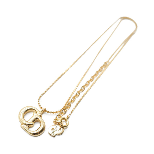 CD Logo Gold Necklace