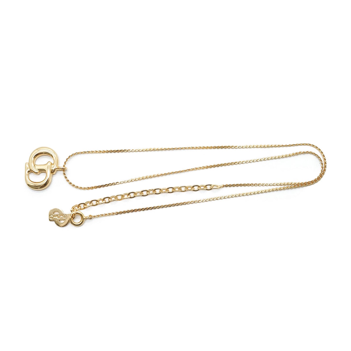 CD Logo Gold Necklace
