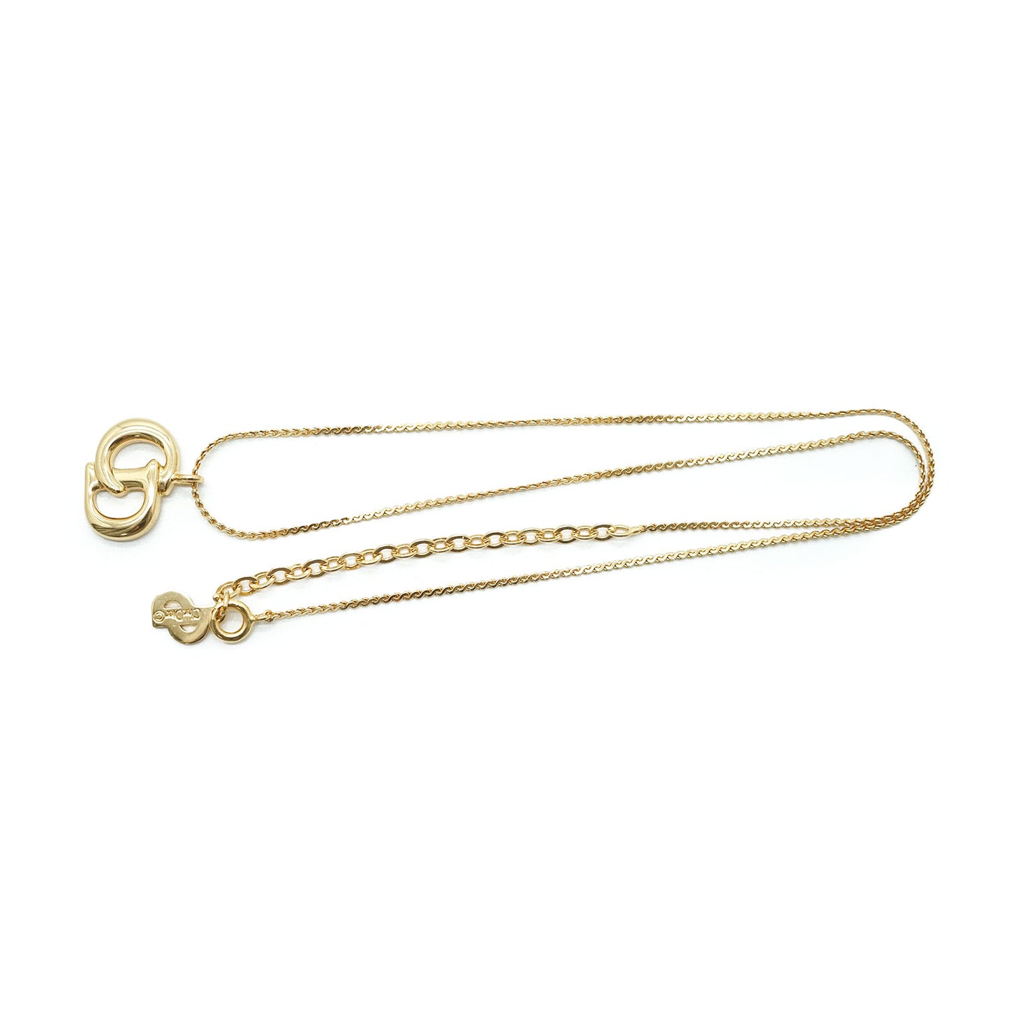 CD Logo Gold Necklace