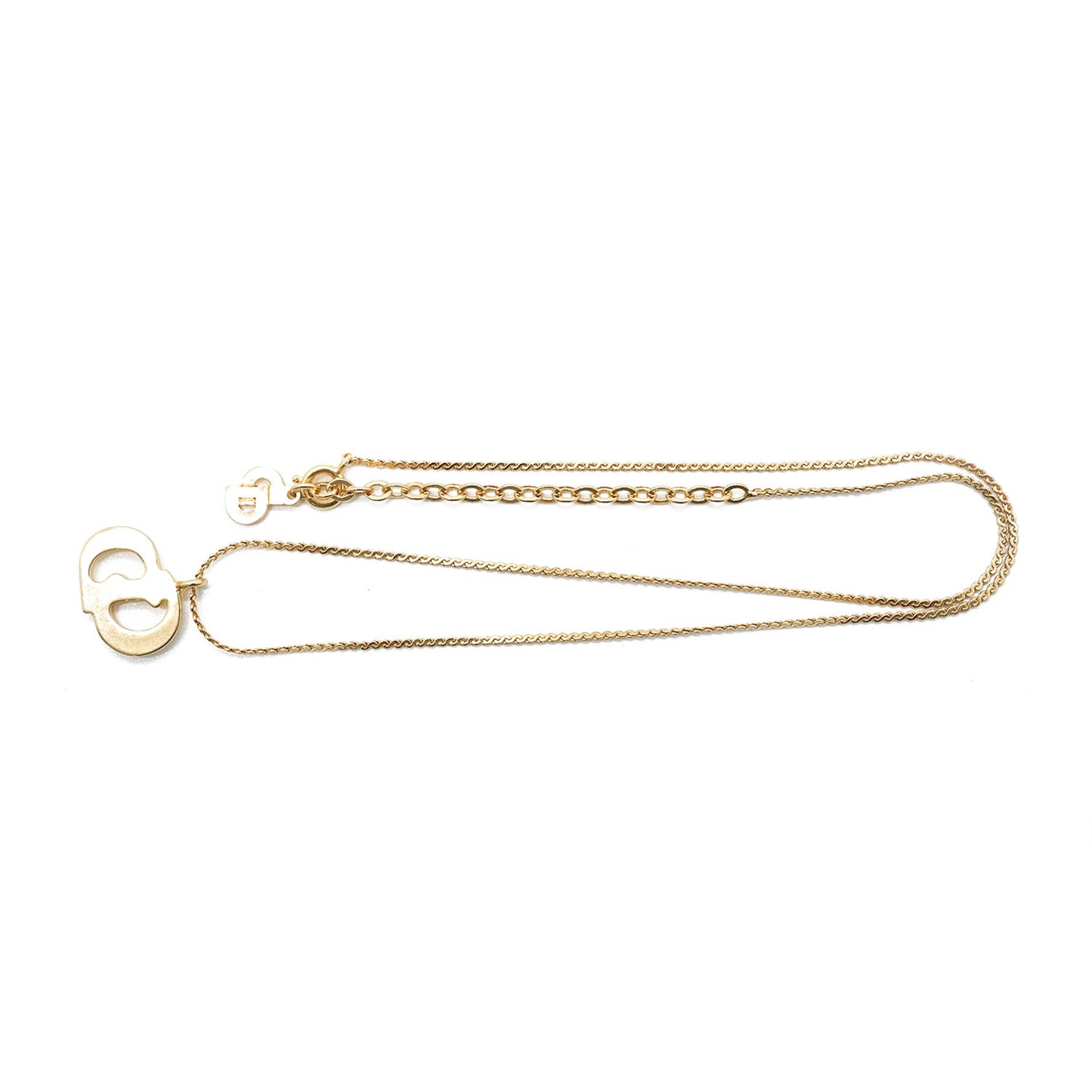 CD Logo Gold Necklace