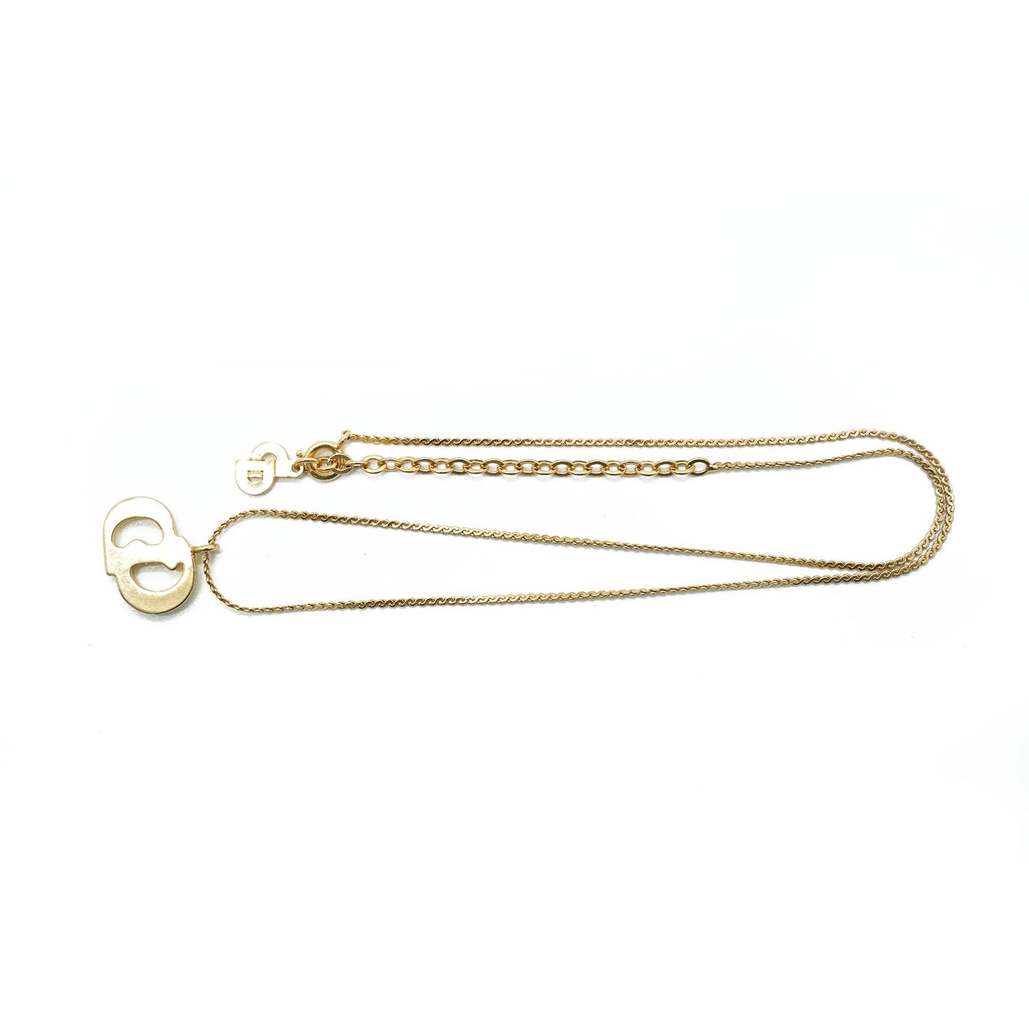 CD Logo Gold Necklace