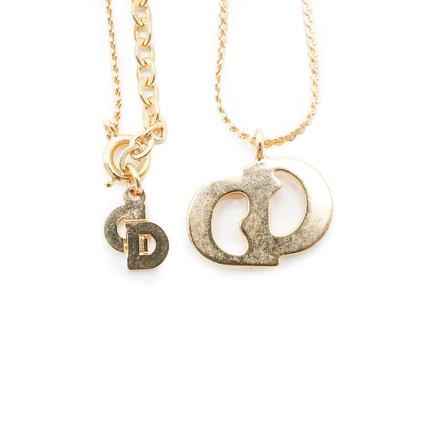 CD Logo Gold Necklace