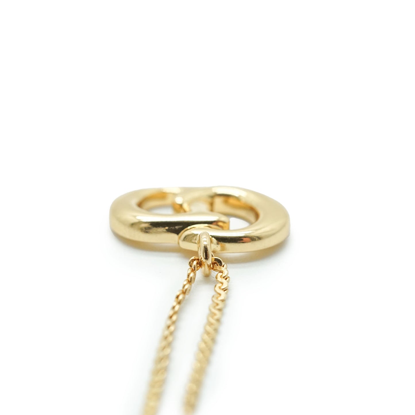 CD Logo Gold Necklace