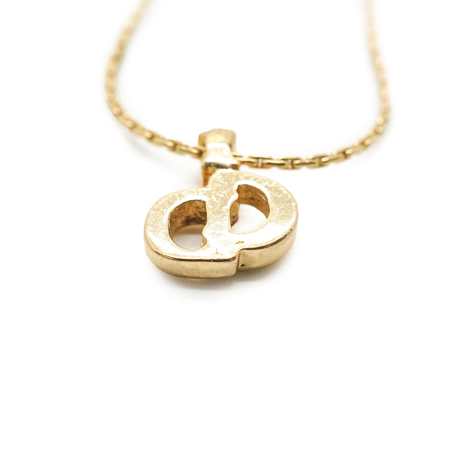 CD Logo Rhinestone Necklace