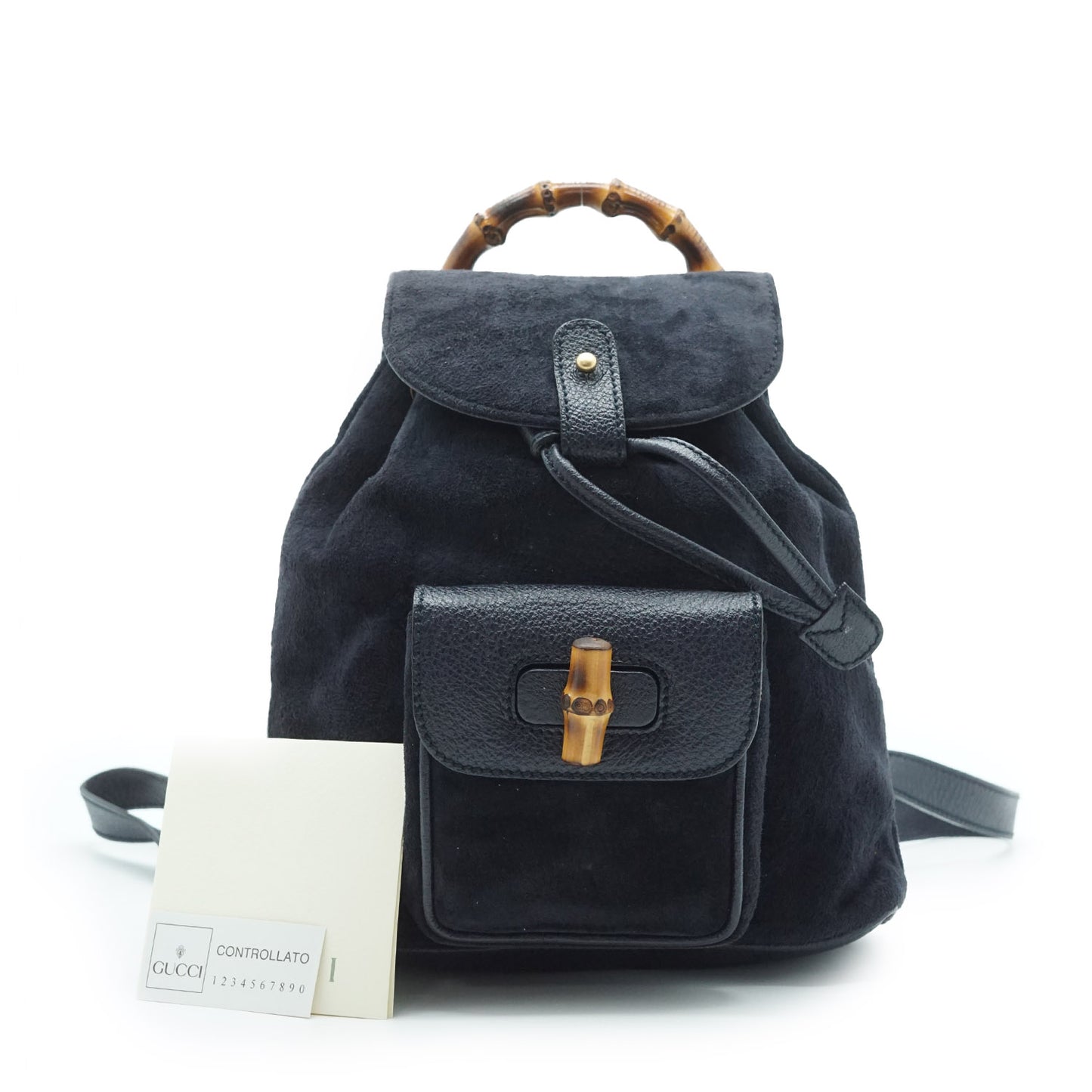 Mini Bamboo Suede Backpack