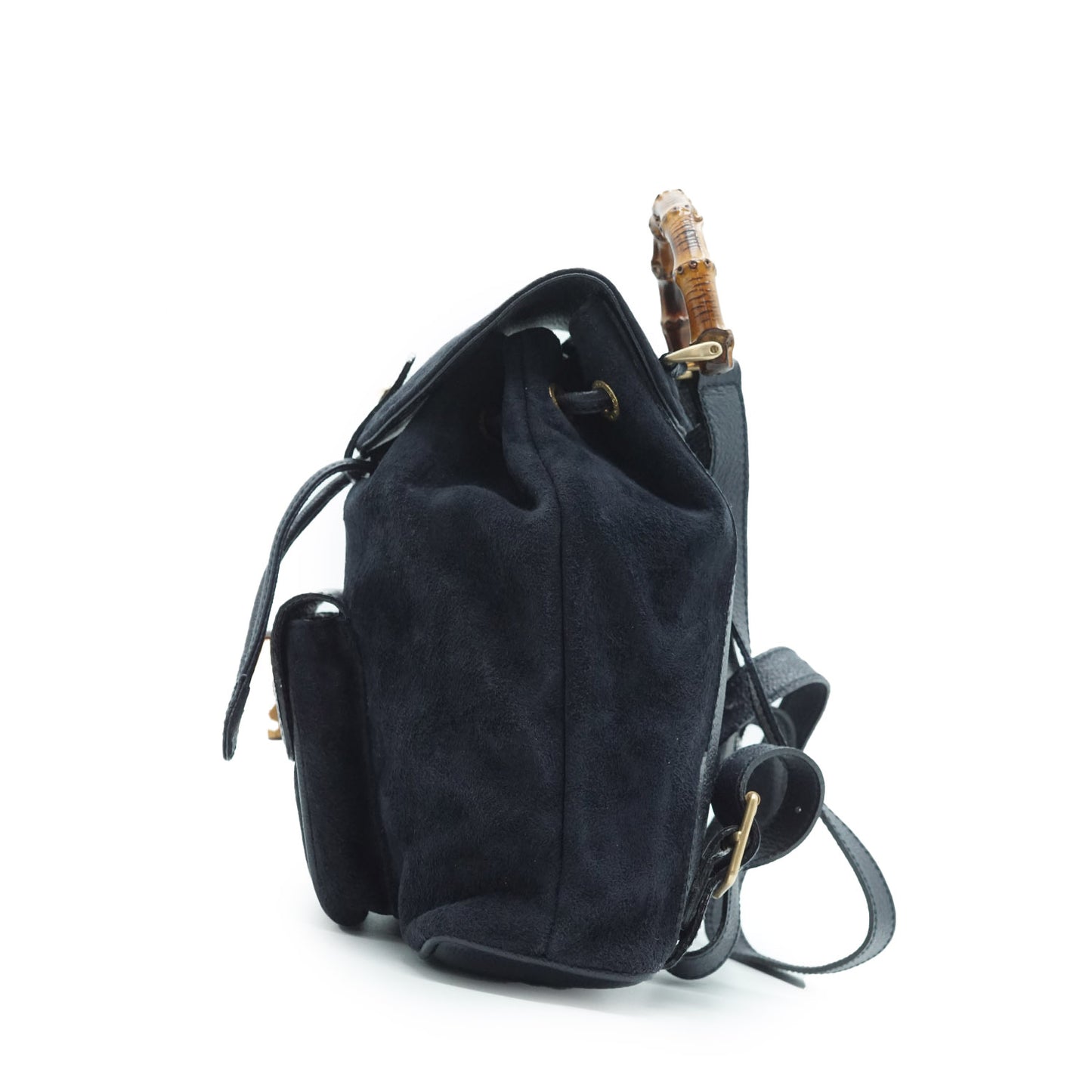 Mini Bamboo Suede Backpack