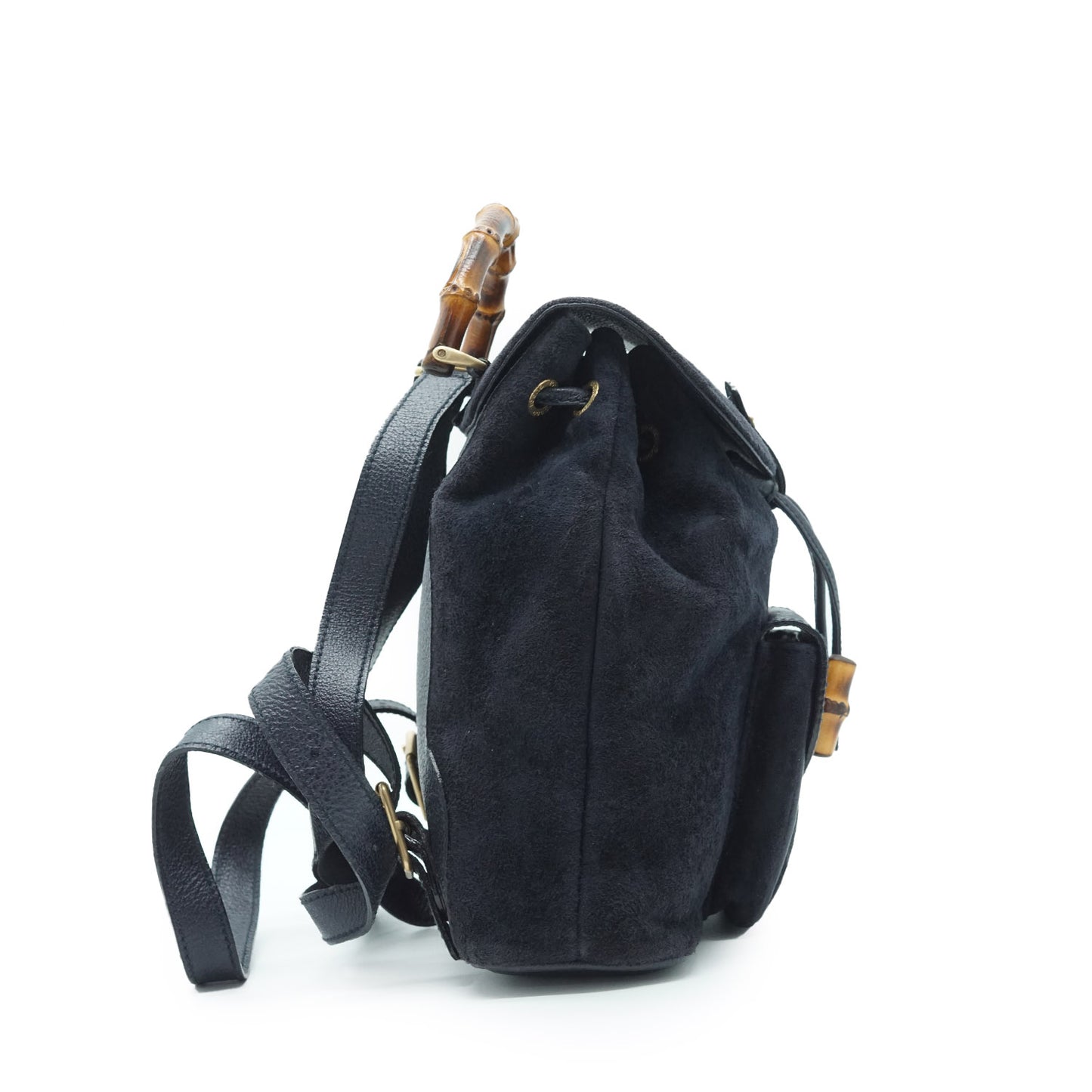 Mini Bamboo Suede Backpack