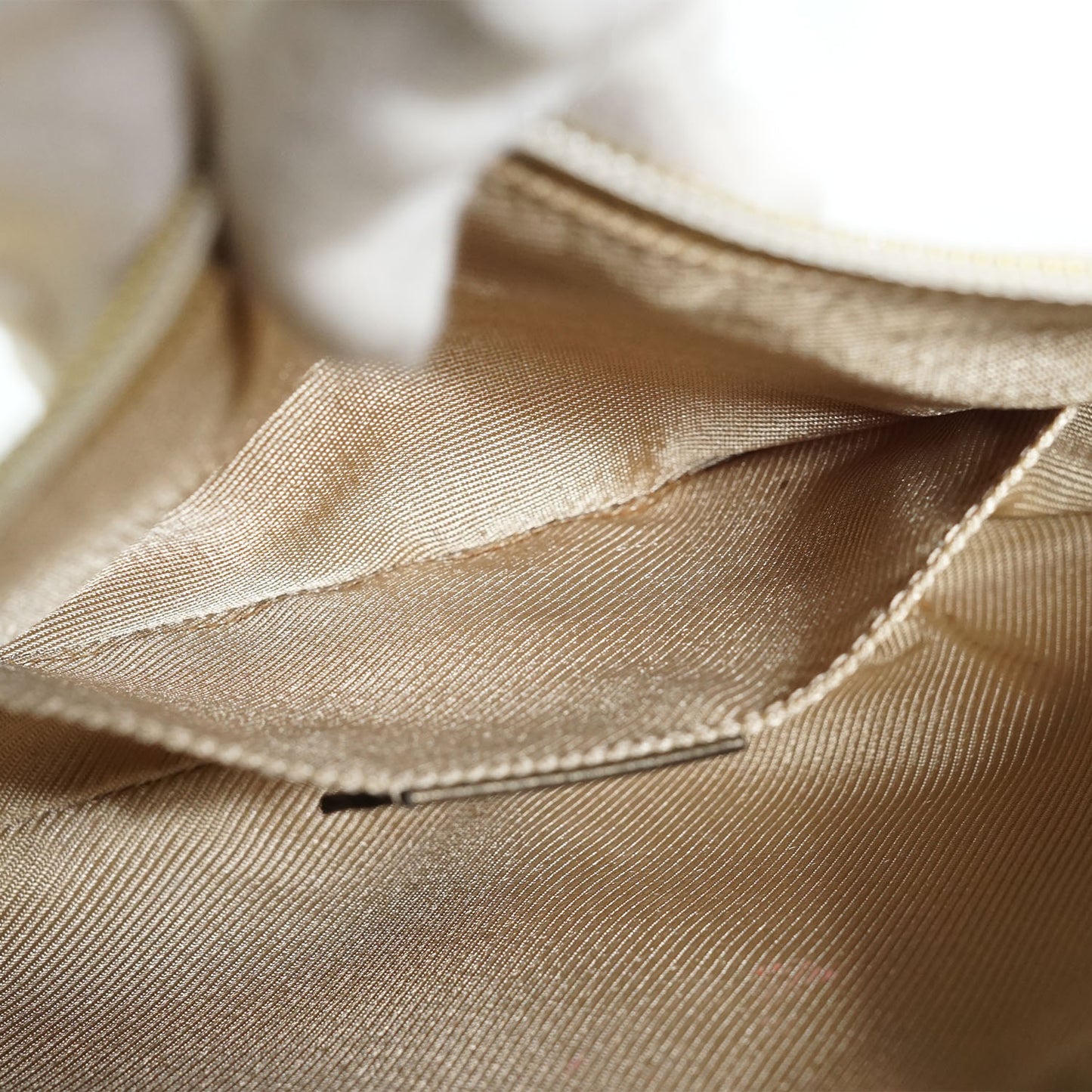 GG Canvas Metallic Gold Half Moon Shoulder Bag