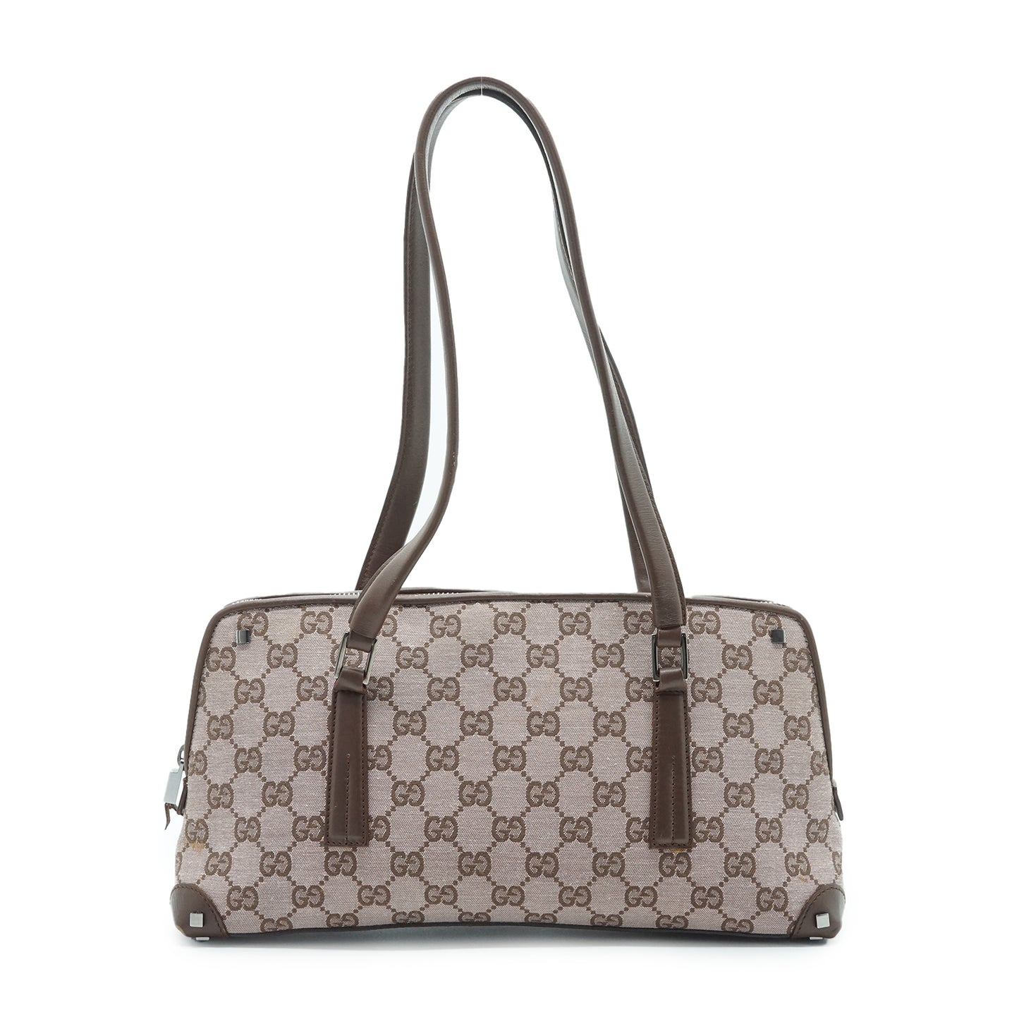 GG Canvas Leather Shoulder Bag