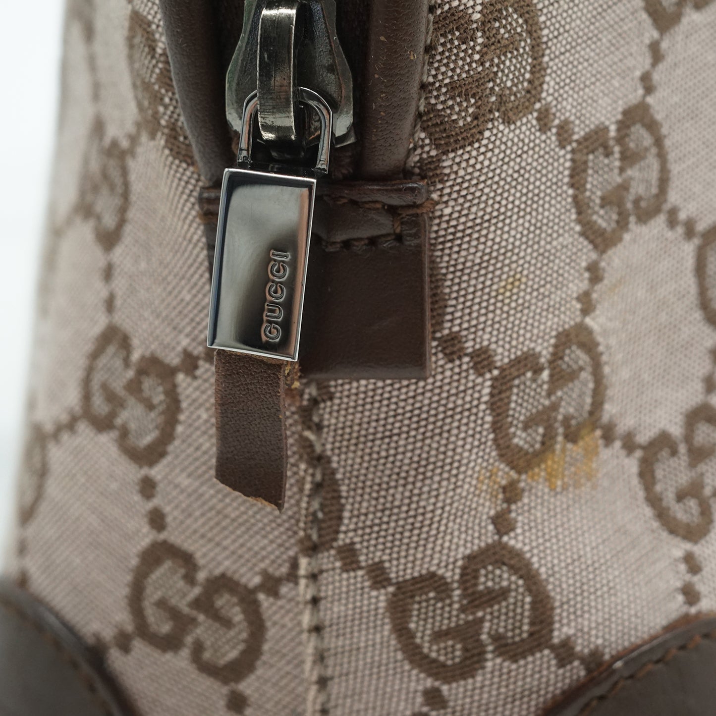 GG Canvas Leather Shoulder Bag