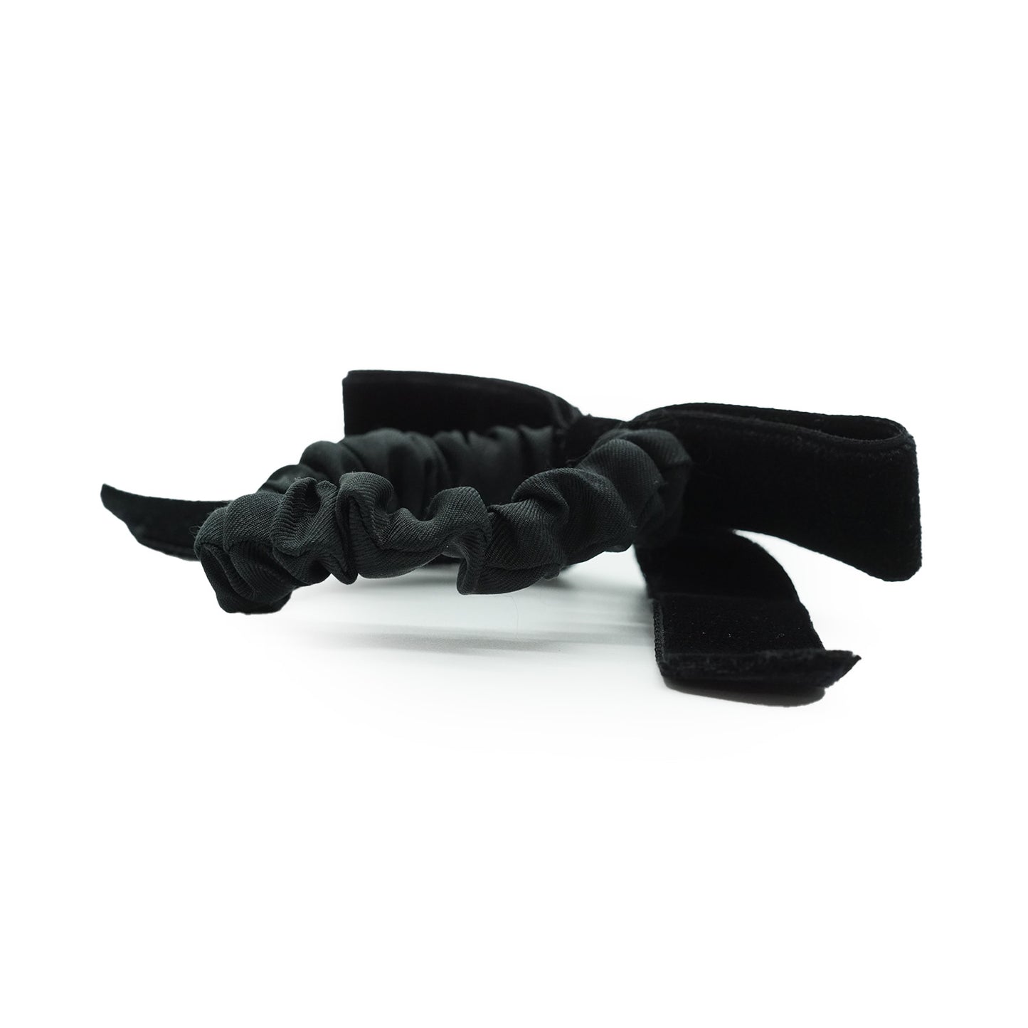 Black Silk Velvet Hair Tie