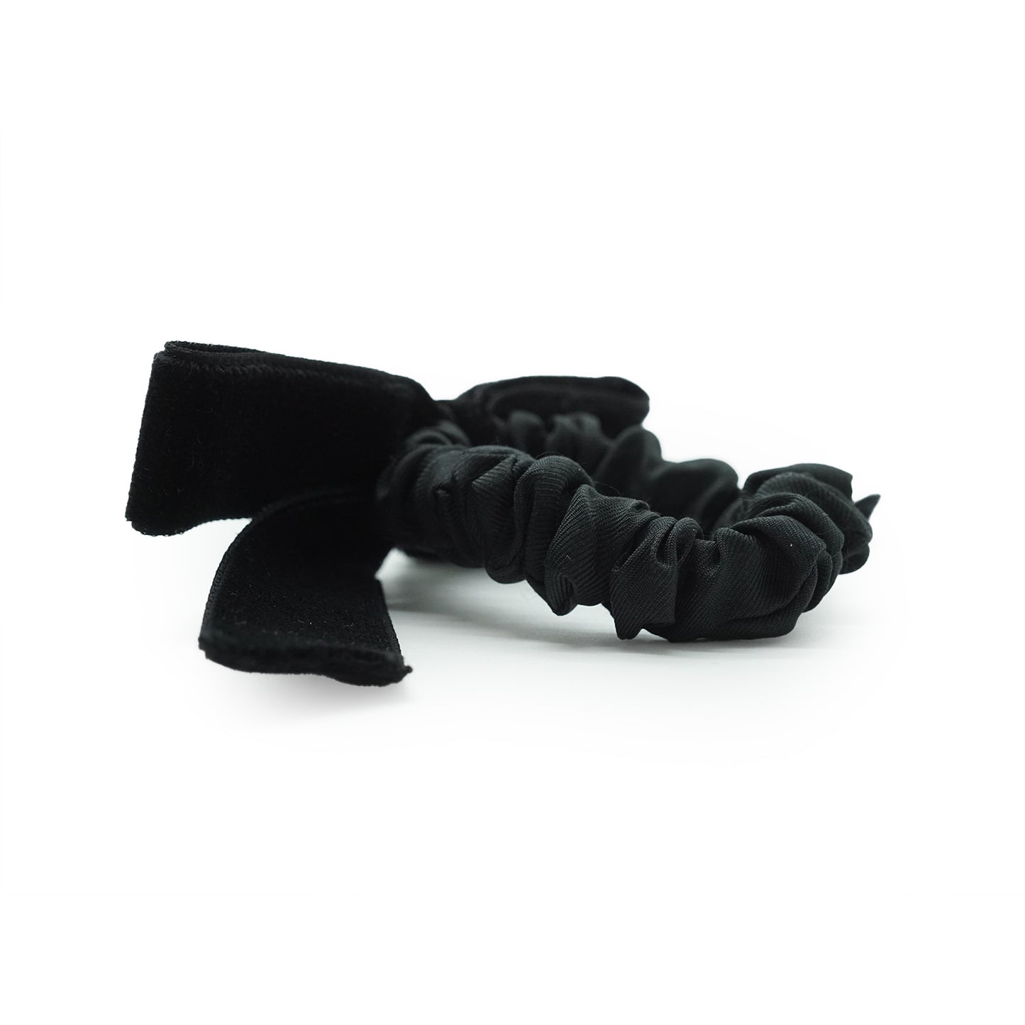 Black Silk Velvet Hair Tie