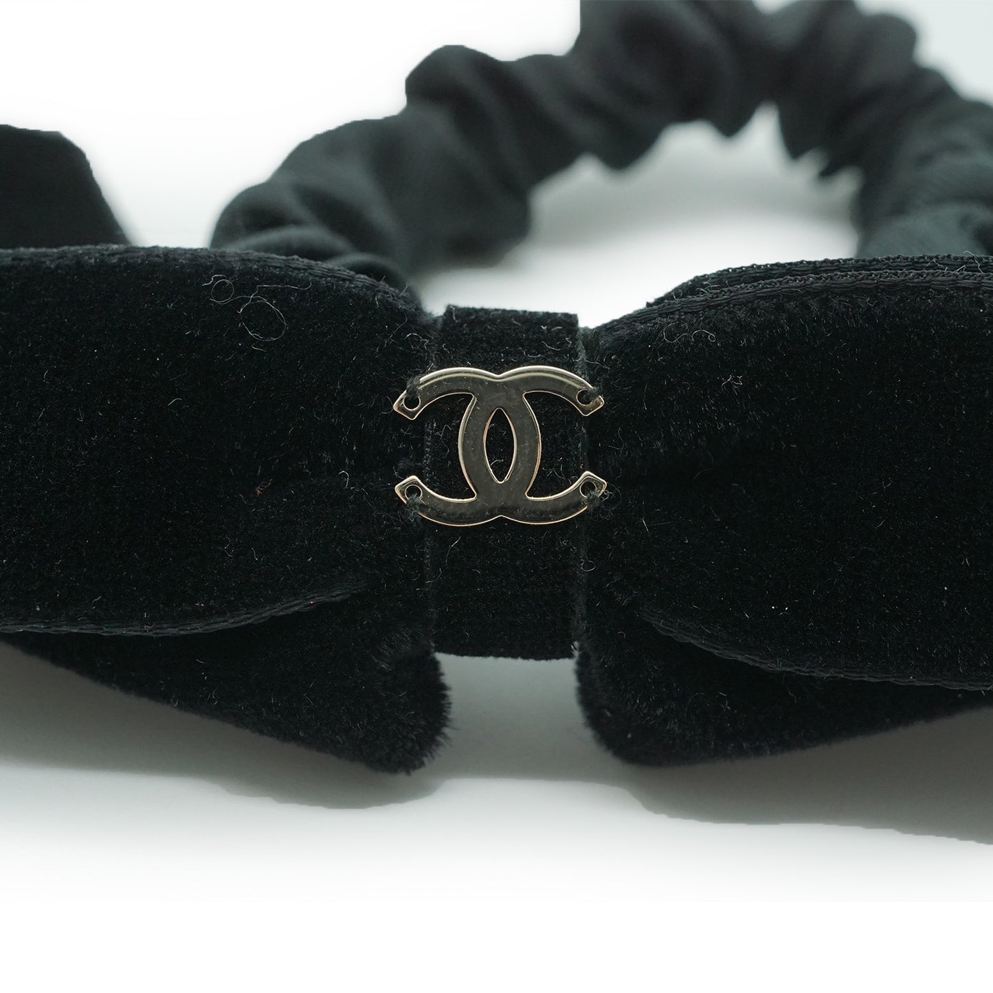 Black Silk Velvet Hair Tie