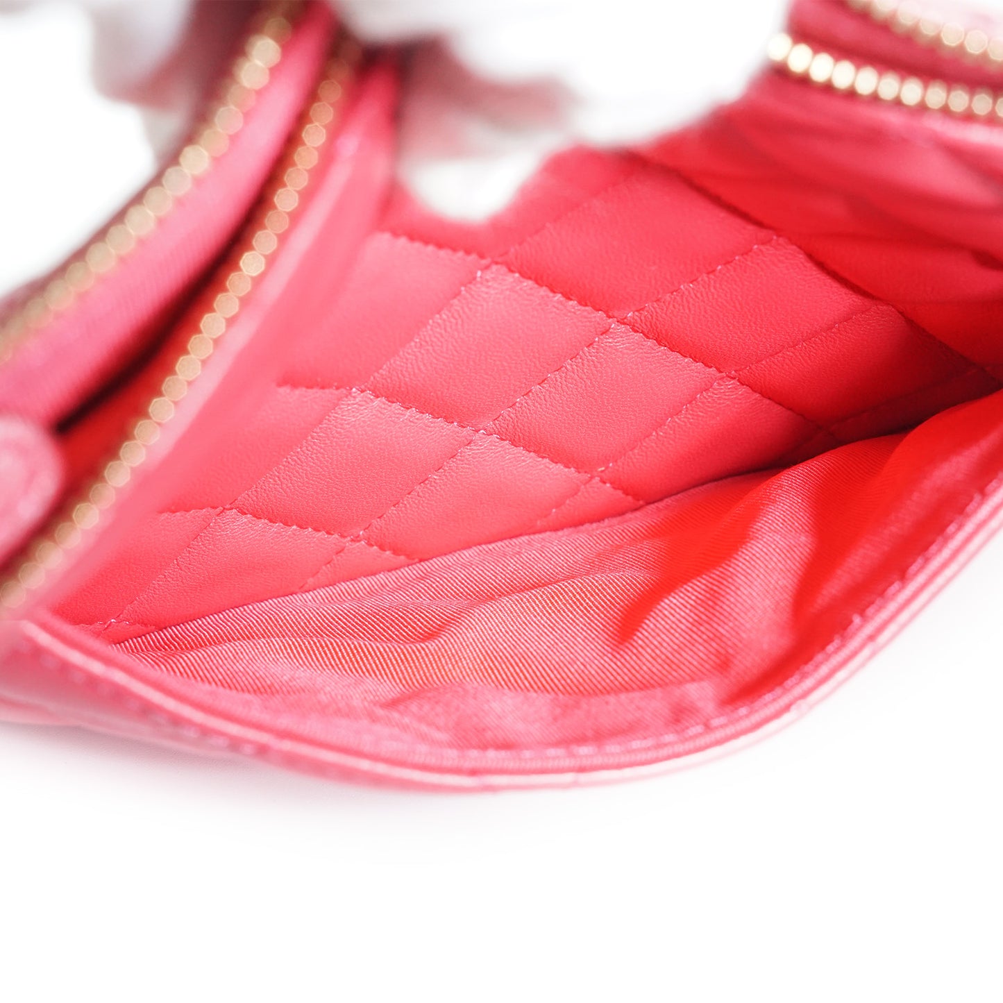 Matelasse Lambskin Leather Clutch