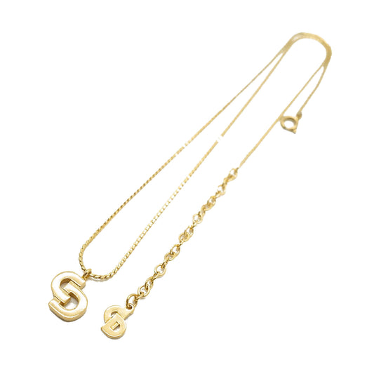 CD Logo Gold Necklace