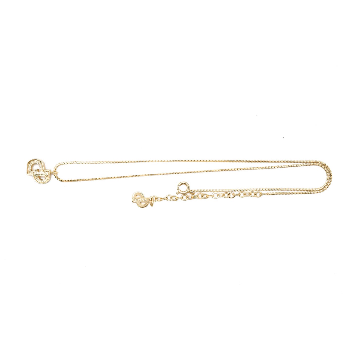 CD Logo Gold Necklace