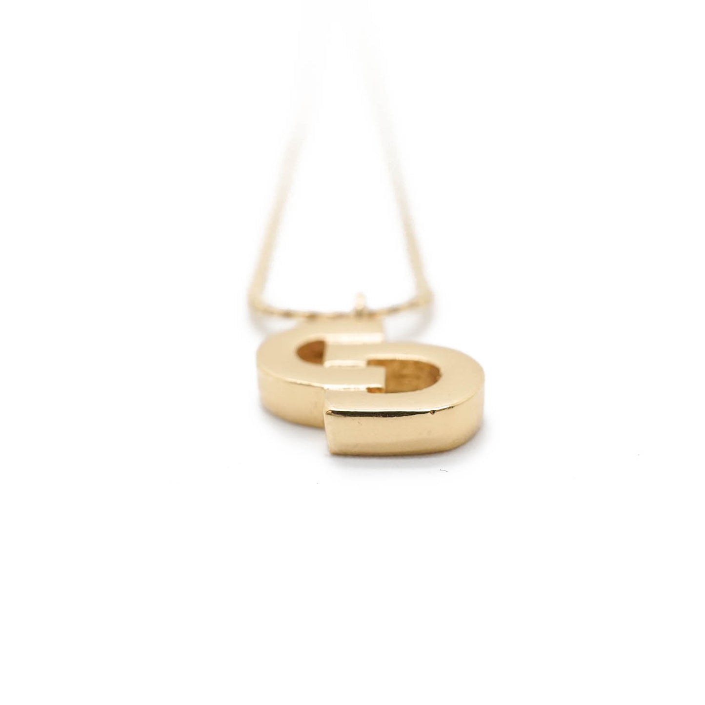 CD Logo Gold Necklace