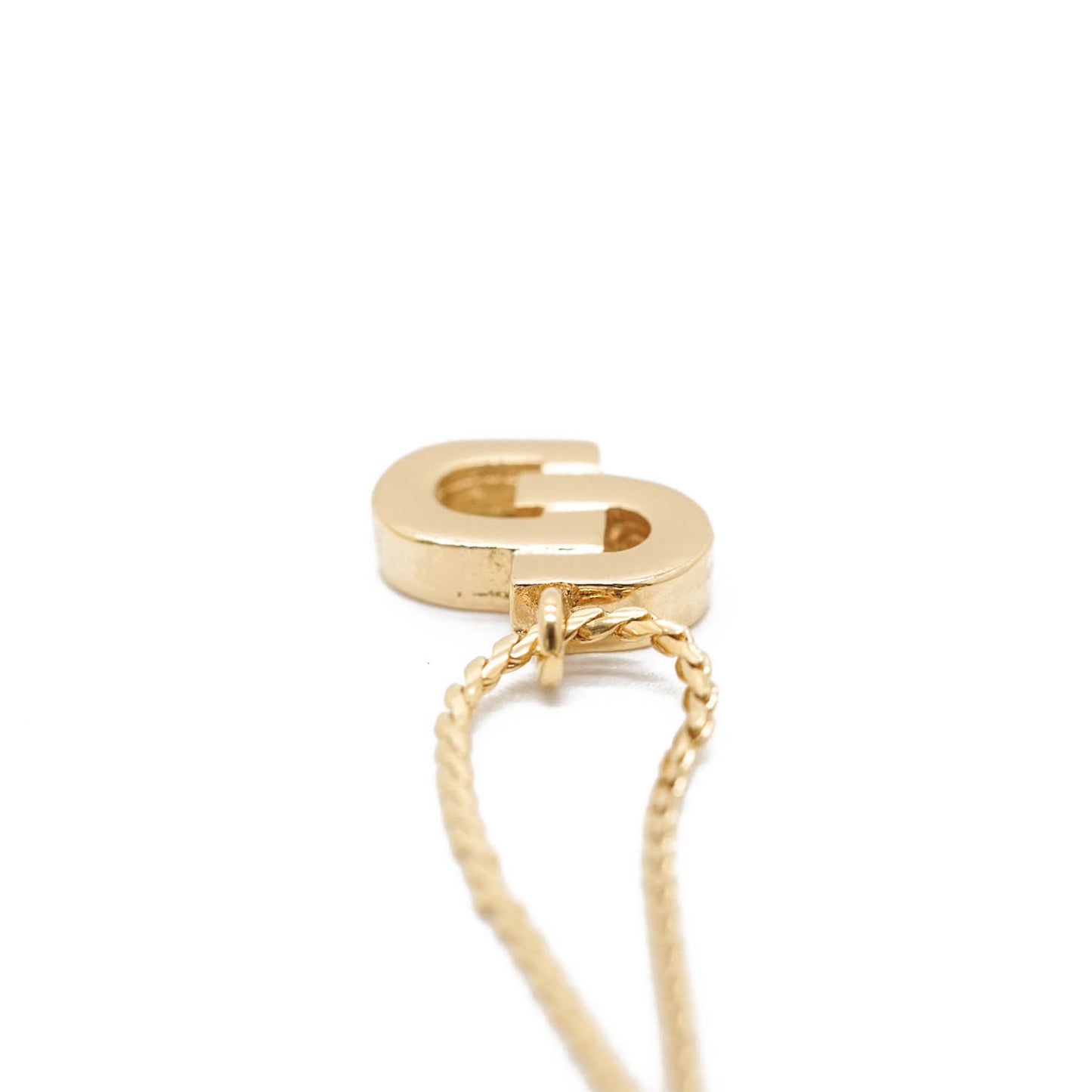 CD Logo Gold Necklace