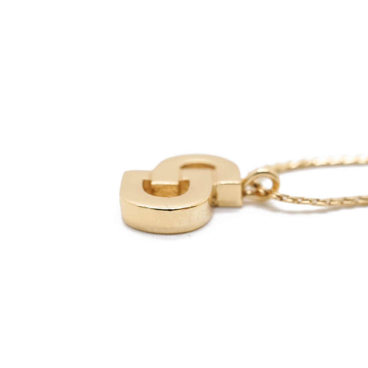 CD Logo Gold Necklace