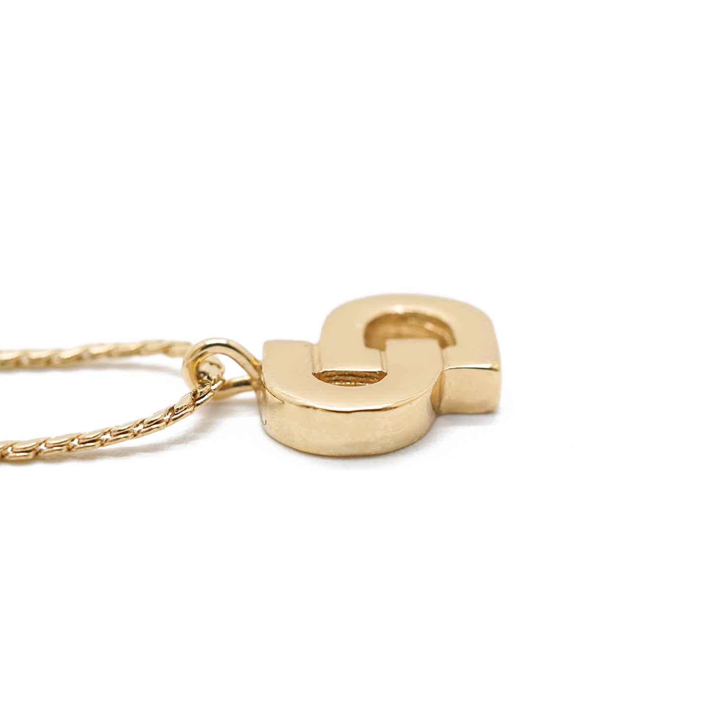 CD Logo Gold Necklace
