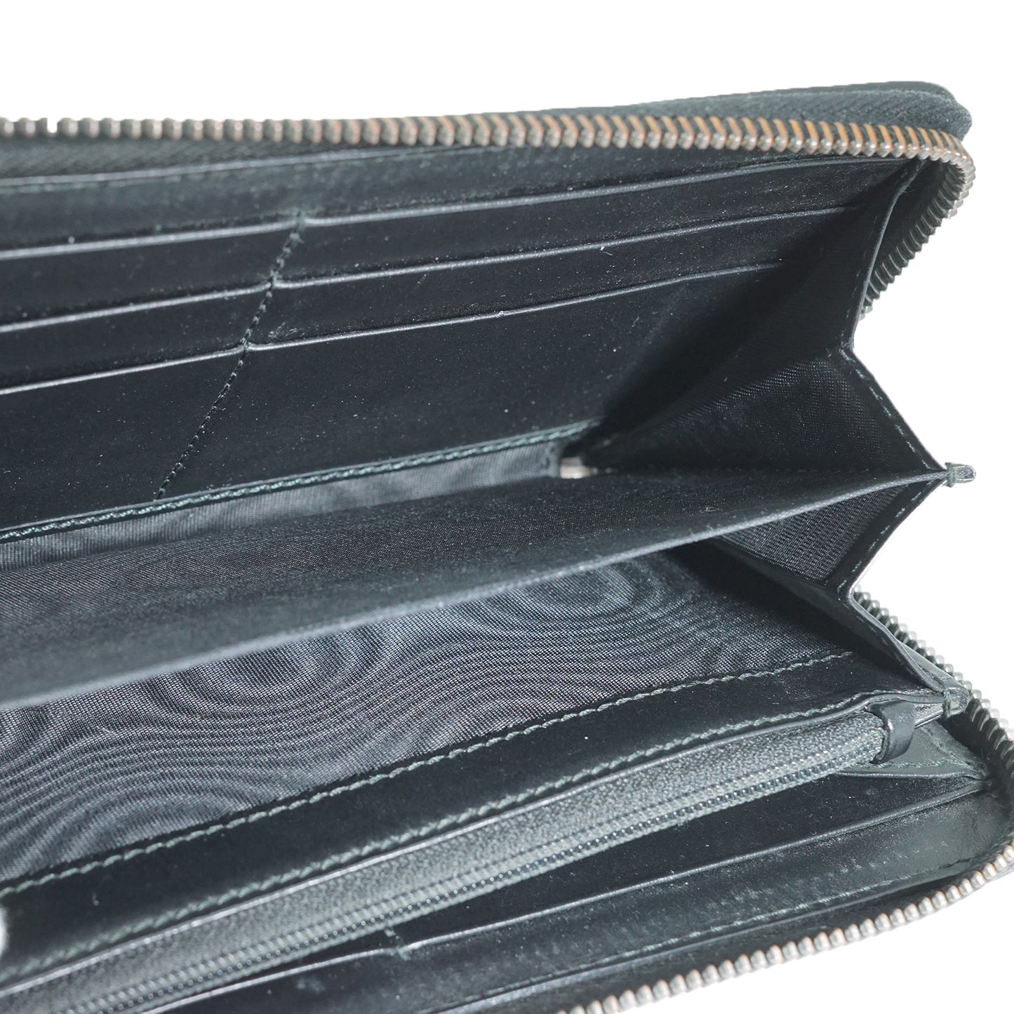 Guccissima Leather Zip Round Long Wallet